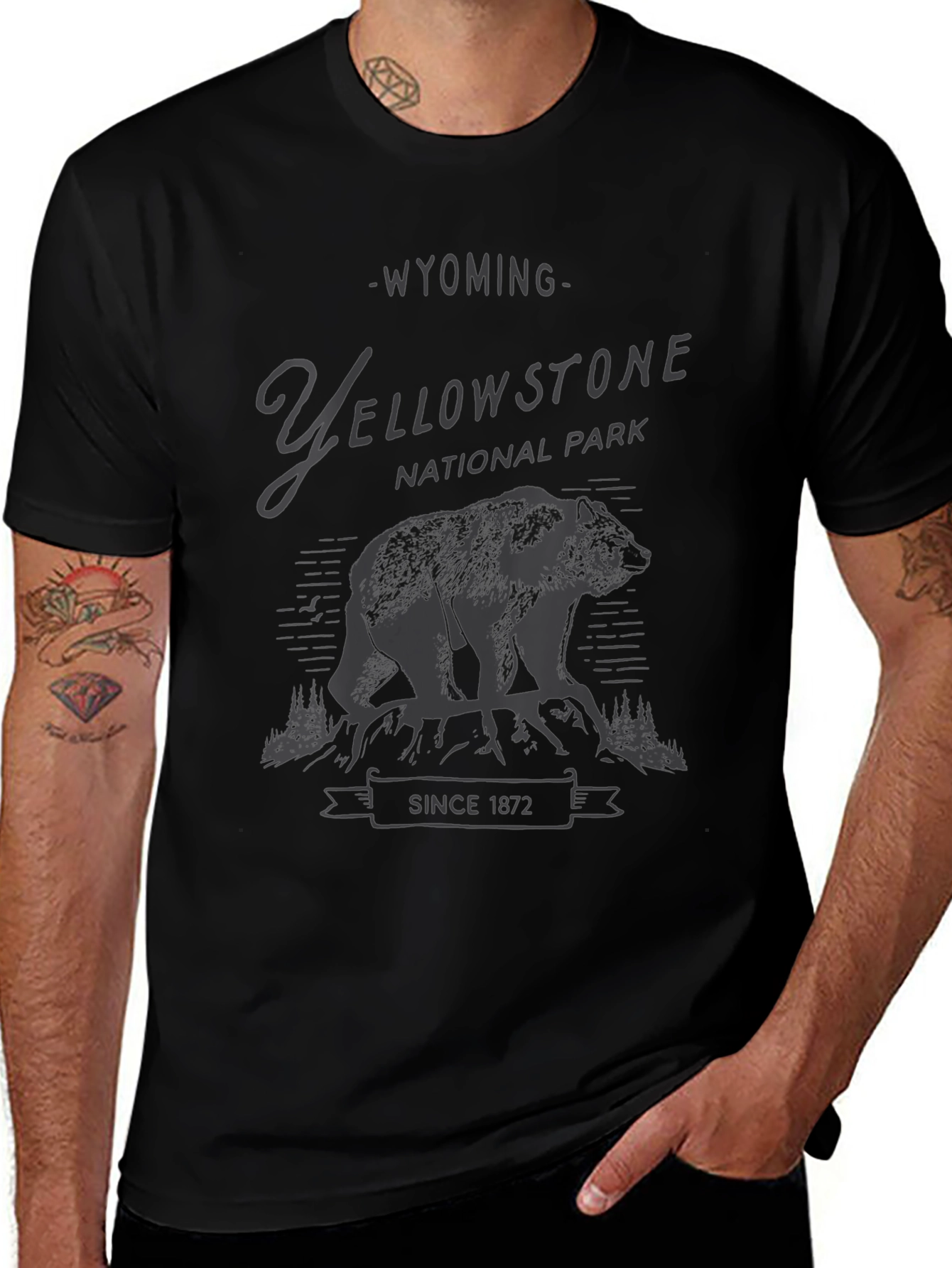 Yellowstone National Park Bear Graphic Tee