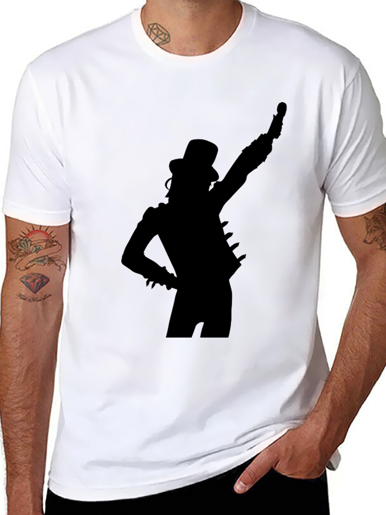 Slash Silhouette Black T-Shirt