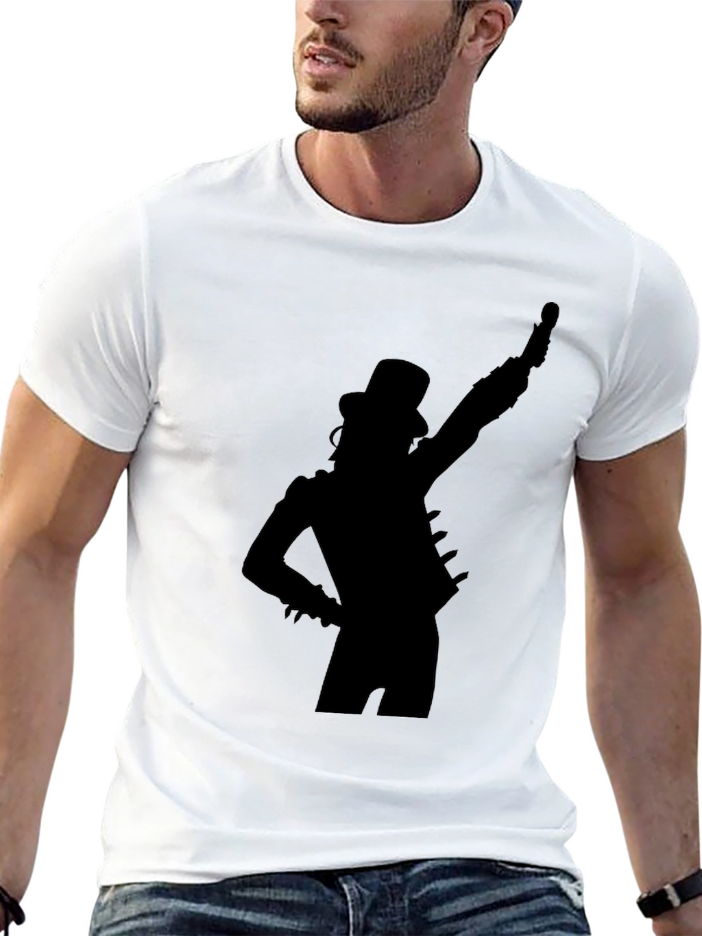 Slash Silhouette Black T-Shirt