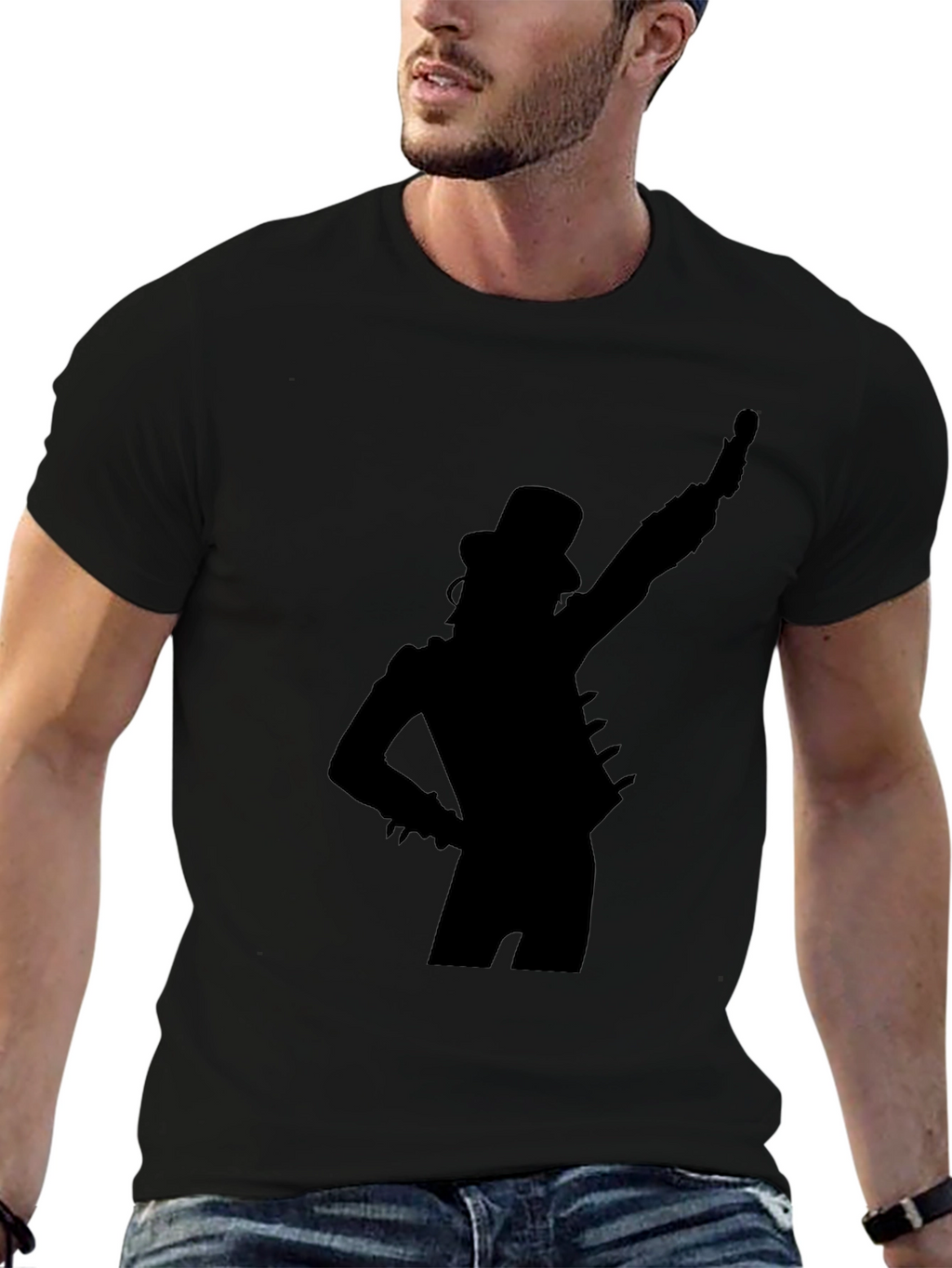 Slash Silhouette Black T-Shirt