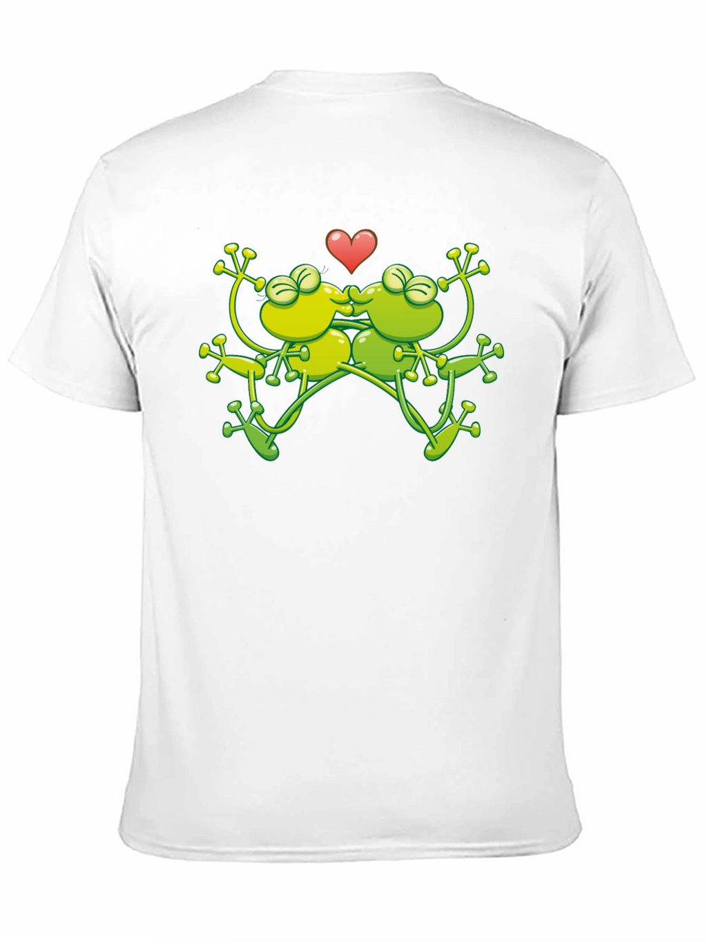 Kissing Frogs Graphic Black T-Shirt
