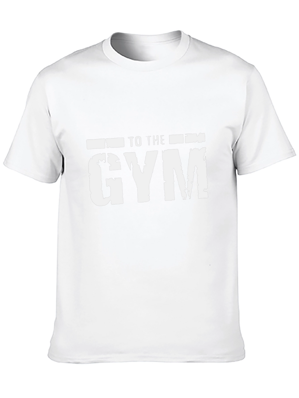 To The Gym Graphic Print Mens Black T-Shirt