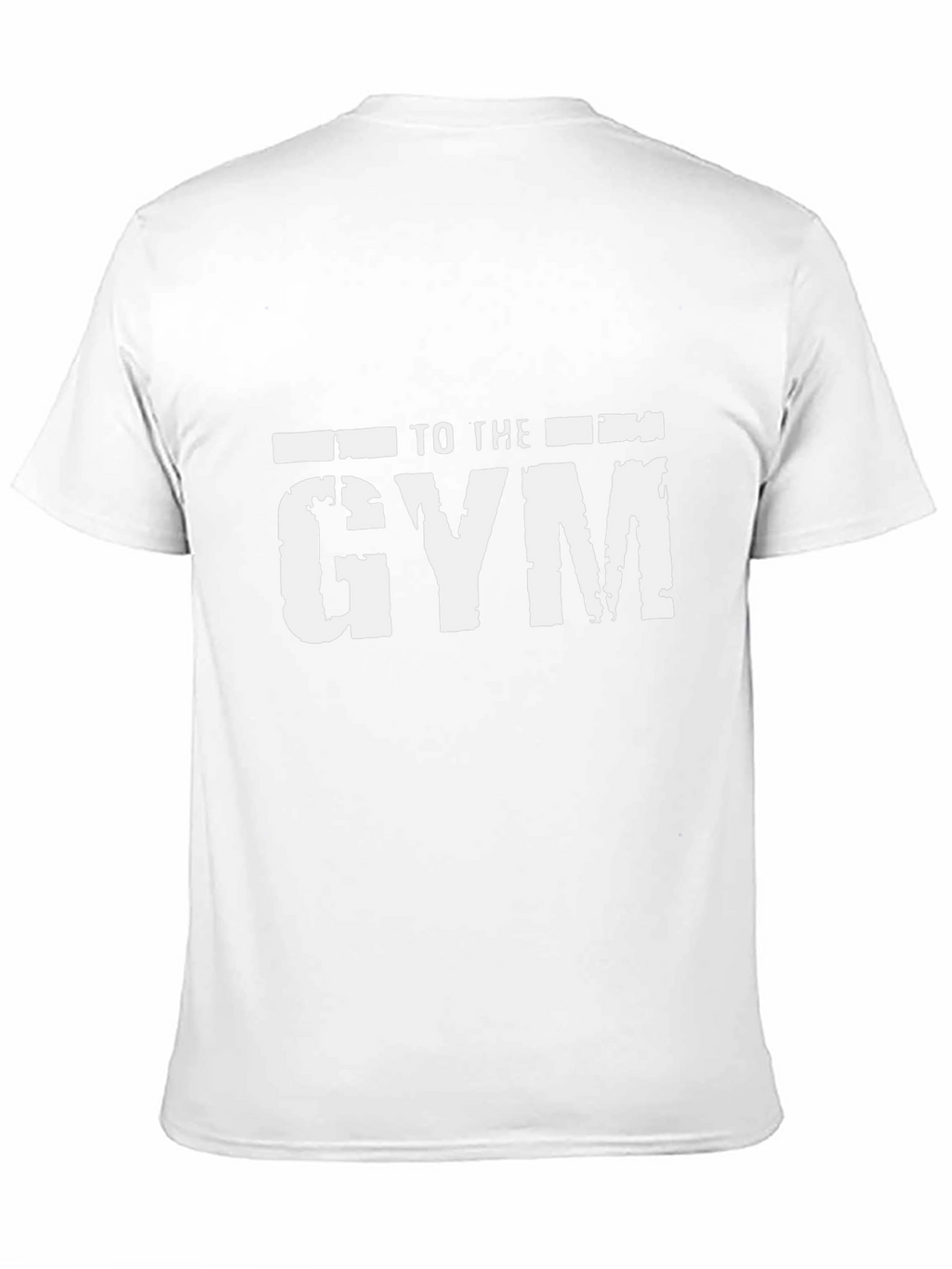 To The Gym Graphic Print Mens Black T-Shirt