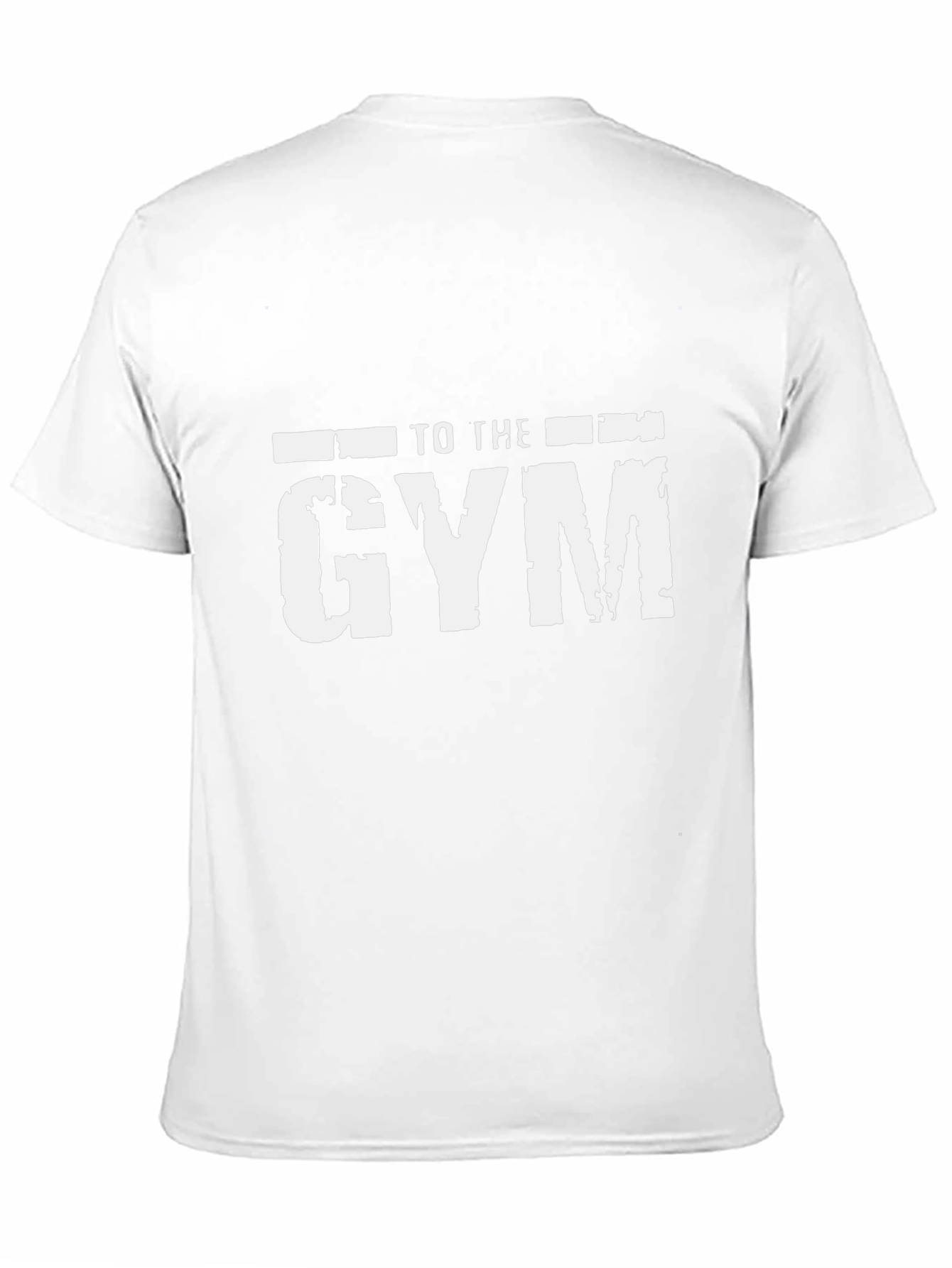 To The Gym Graphic Print Mens Black T-Shirt