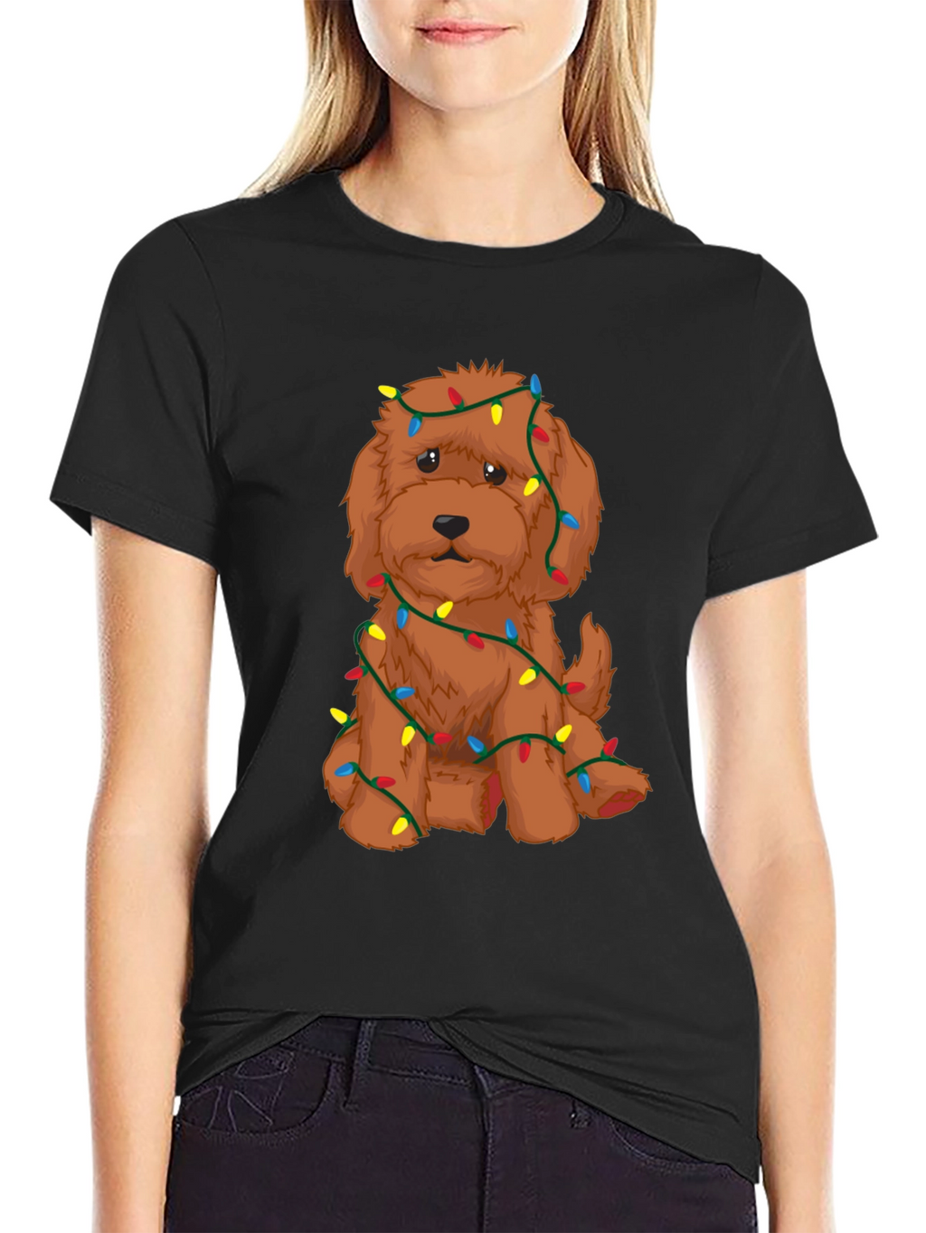 Festive Doodle Christmas Lights T-Shirt