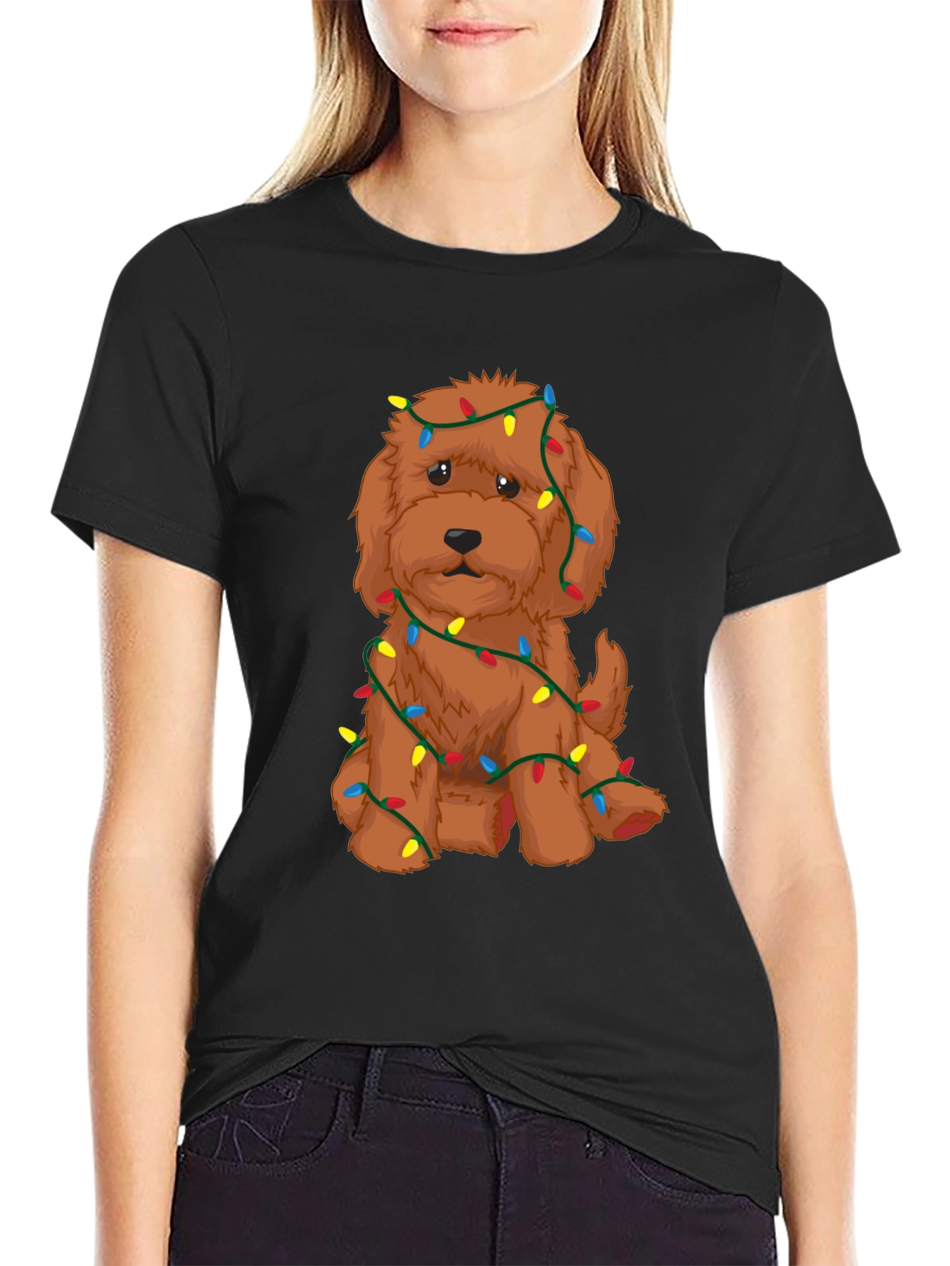 Festive Doodle Christmas Lights T-Shirt