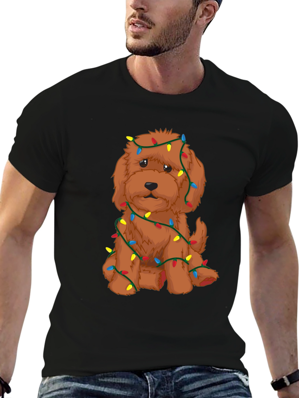 Festive Doodle Christmas Lights T-Shirt