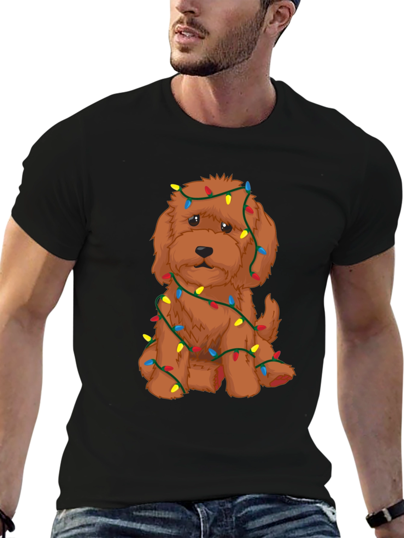 Festive Doodle Christmas Lights T-Shirt