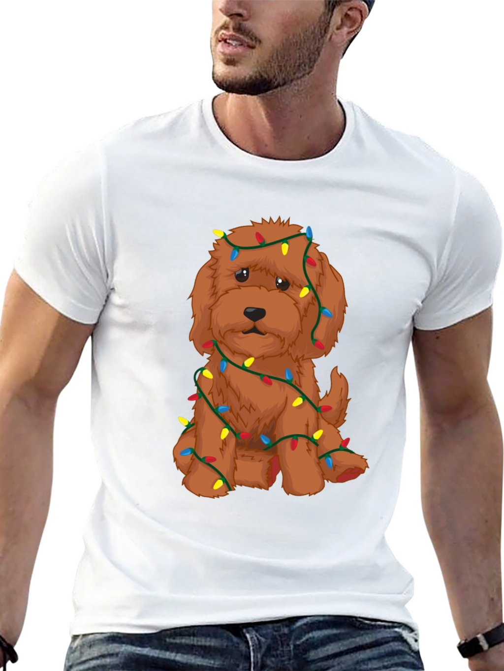 Festive Doodle Christmas Lights T-Shirt