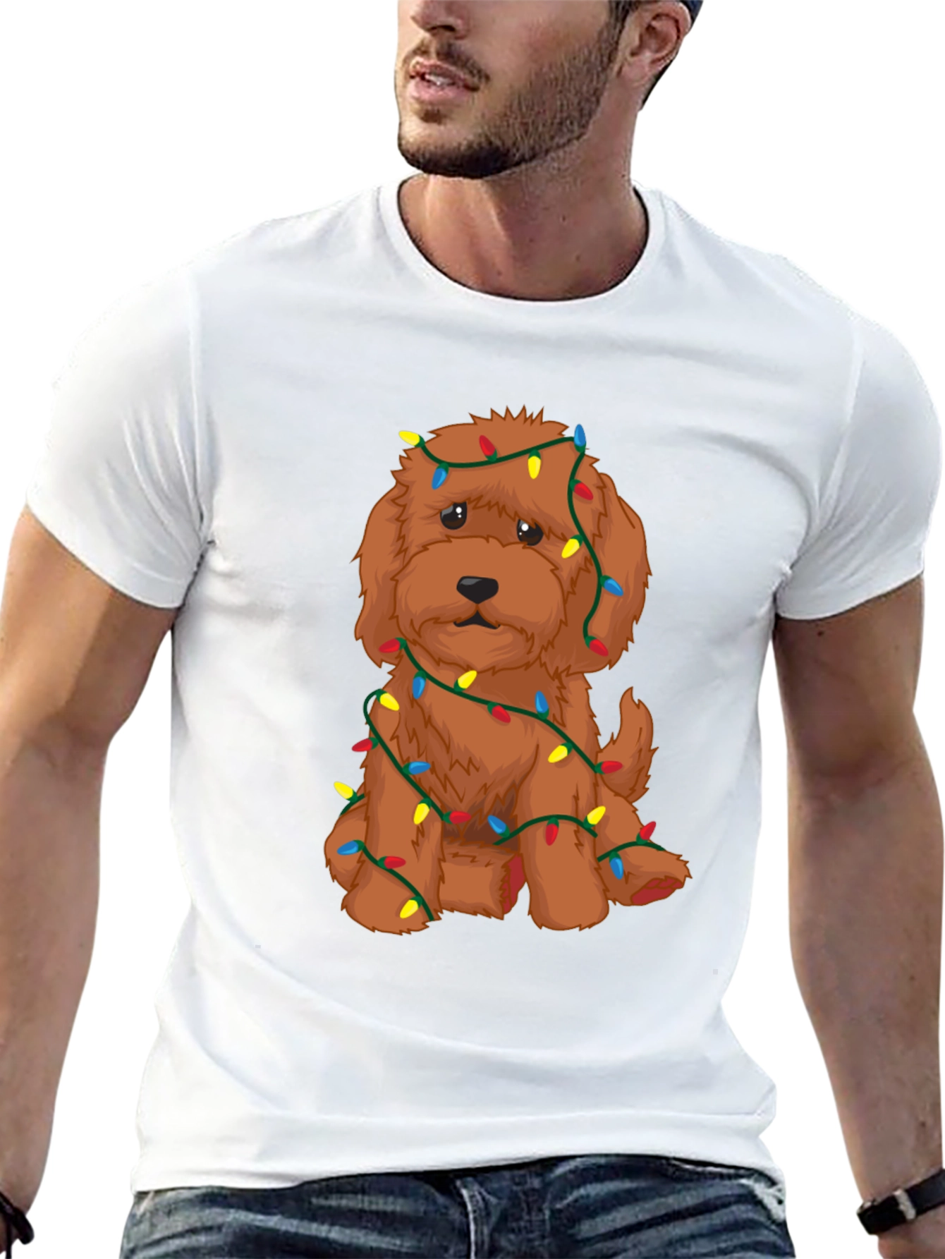 Festive Doodle Christmas Lights T-Shirt