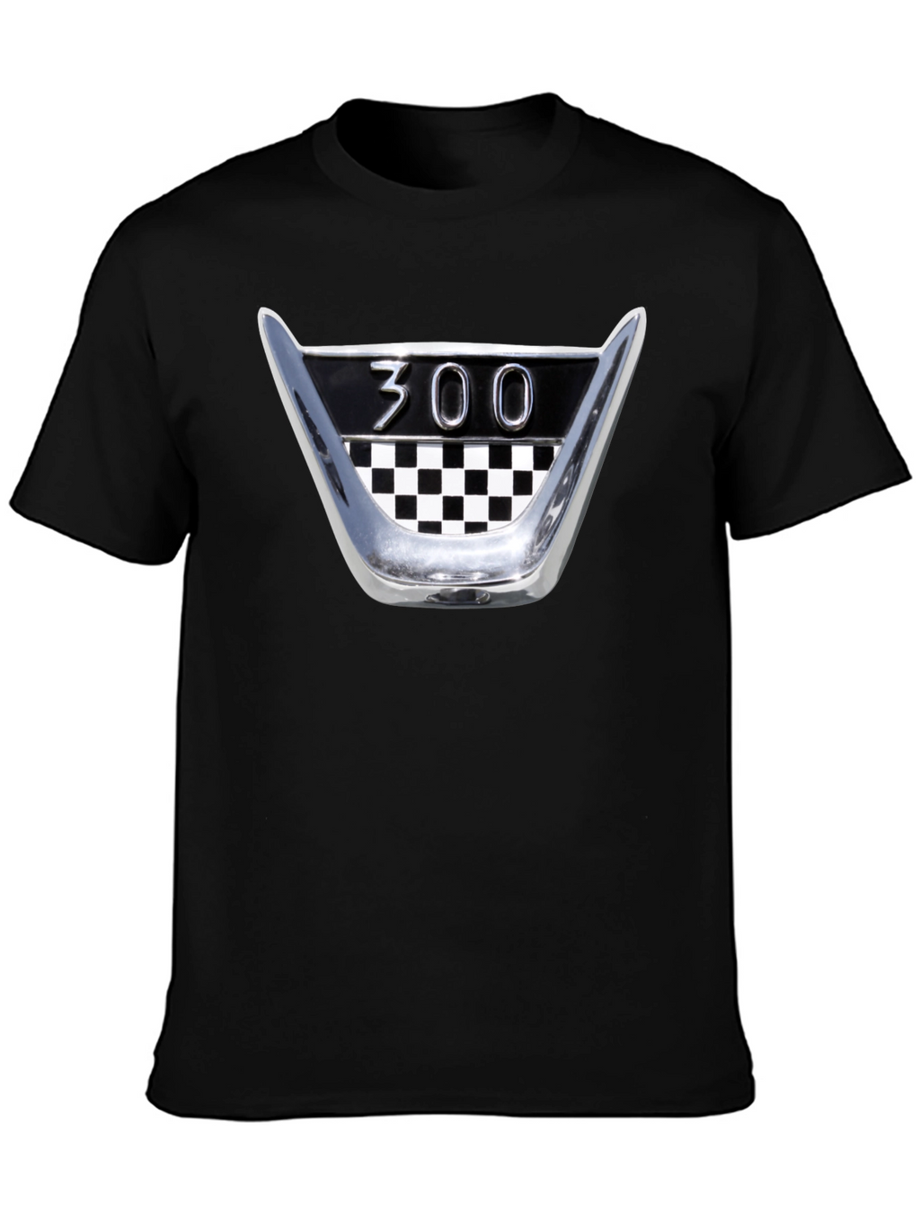 Retro 300 Checkerboard T-Shirt - Classic Car Fan Tee