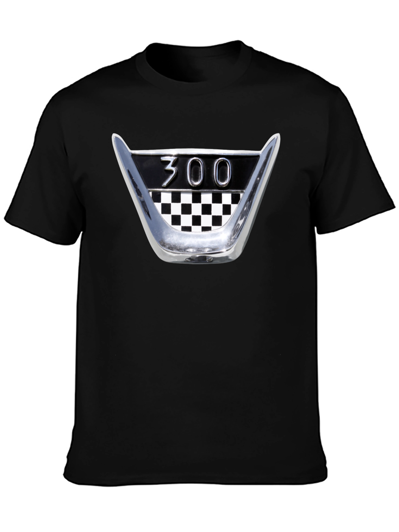 Retro 300 Checkerboard T-Shirt - Classic Car Fan Tee
