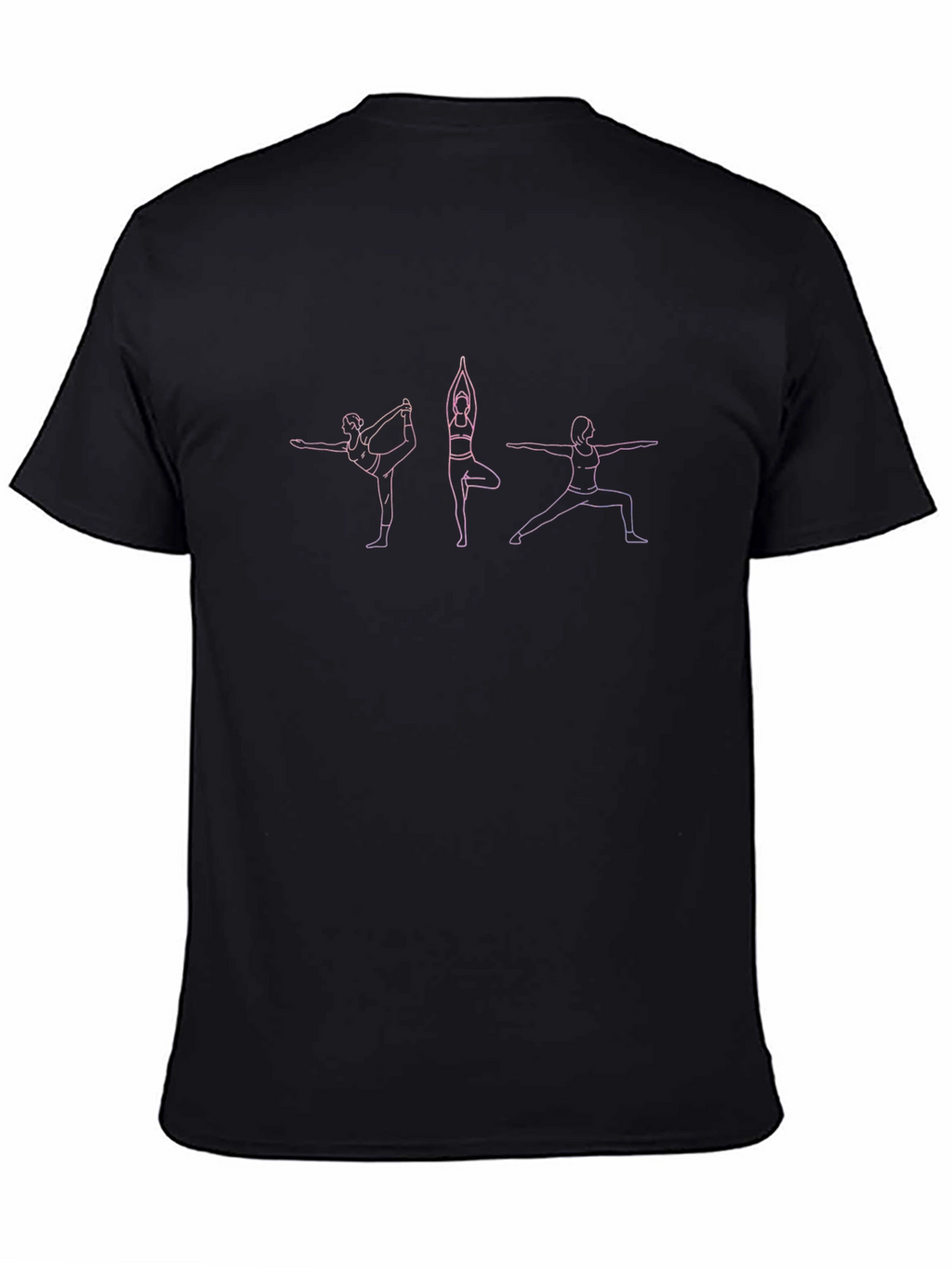 Yoga Pose Graphic Tee - Black