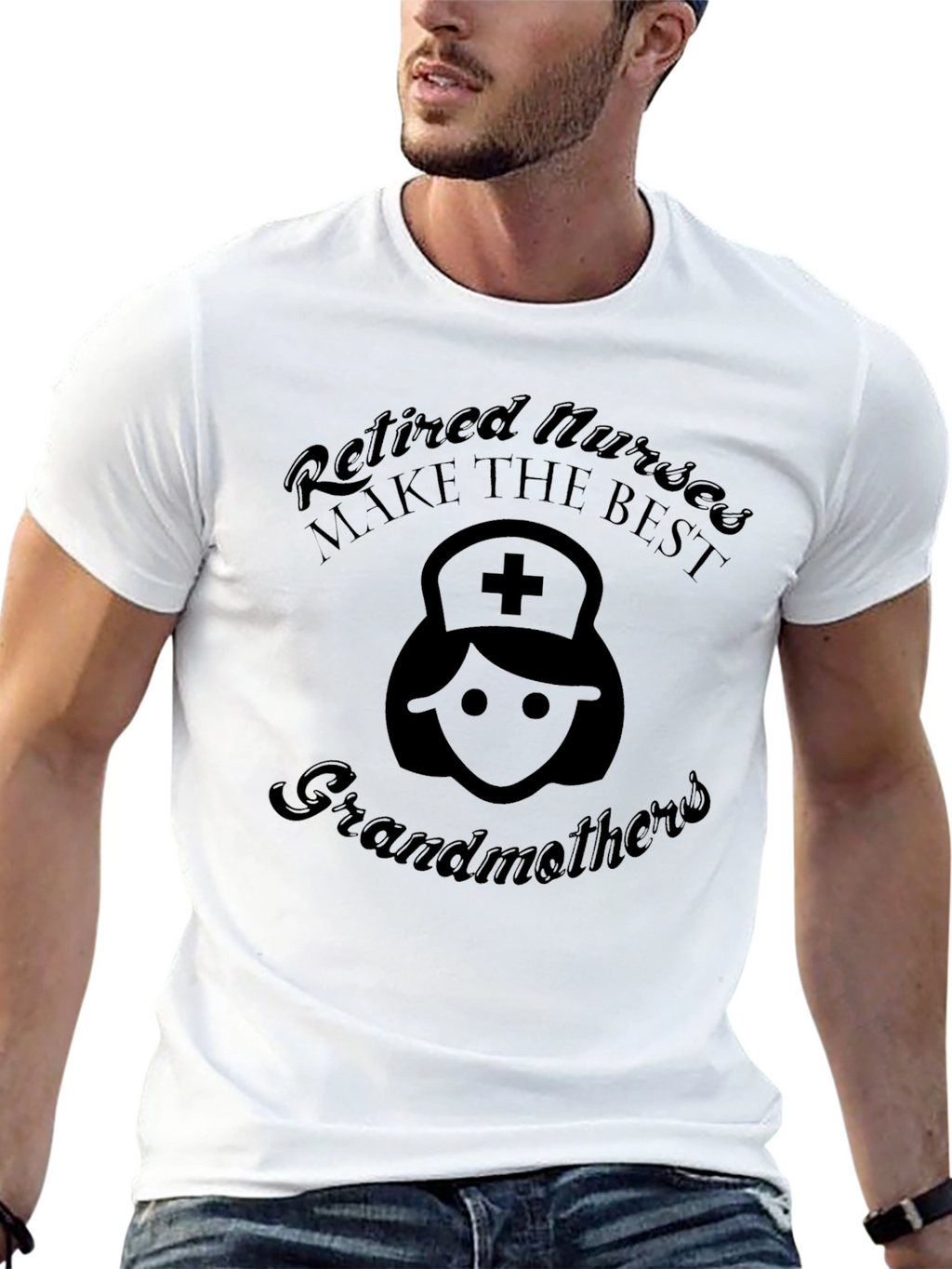 Retired Nurse Grandmother Graphic T-Shirt
