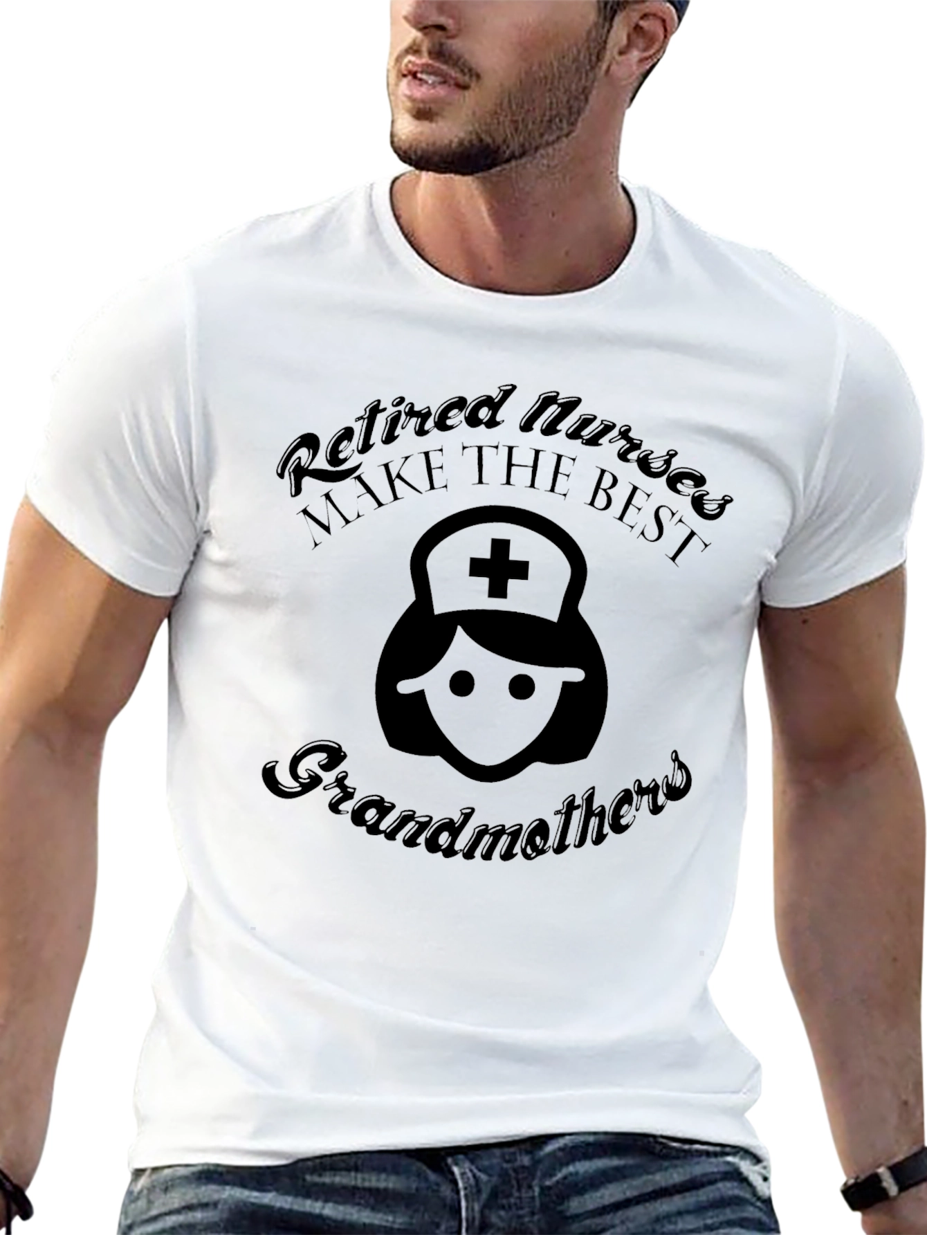 Retired Nurse Grandmother Graphic T-Shirt