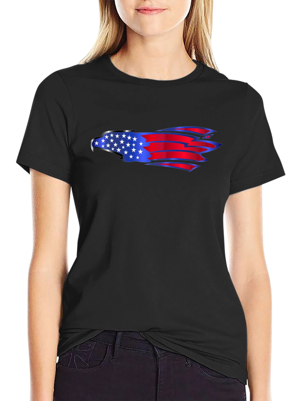American Flag Eagle Graphic Tee