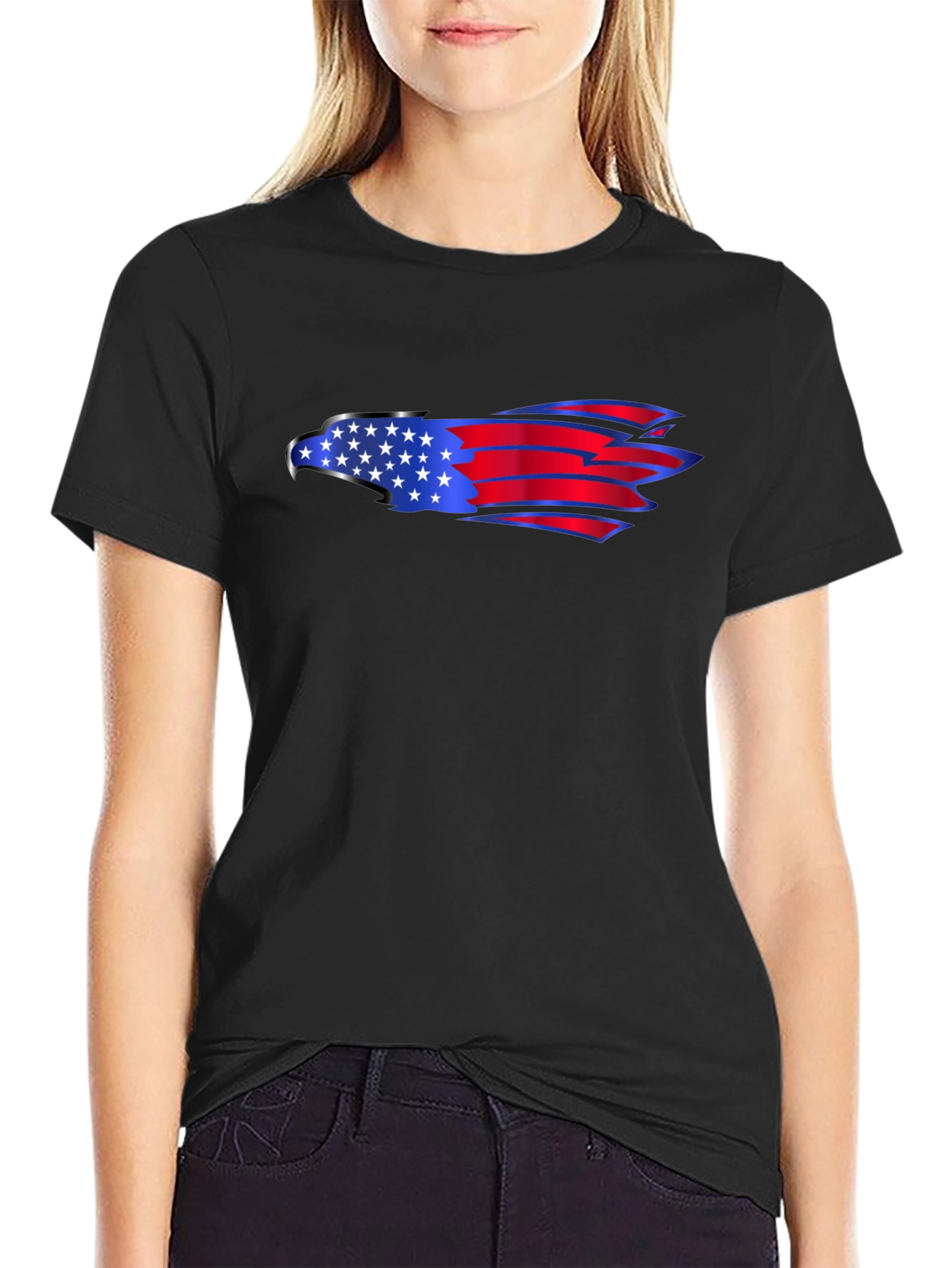 American Flag Eagle Graphic Tee