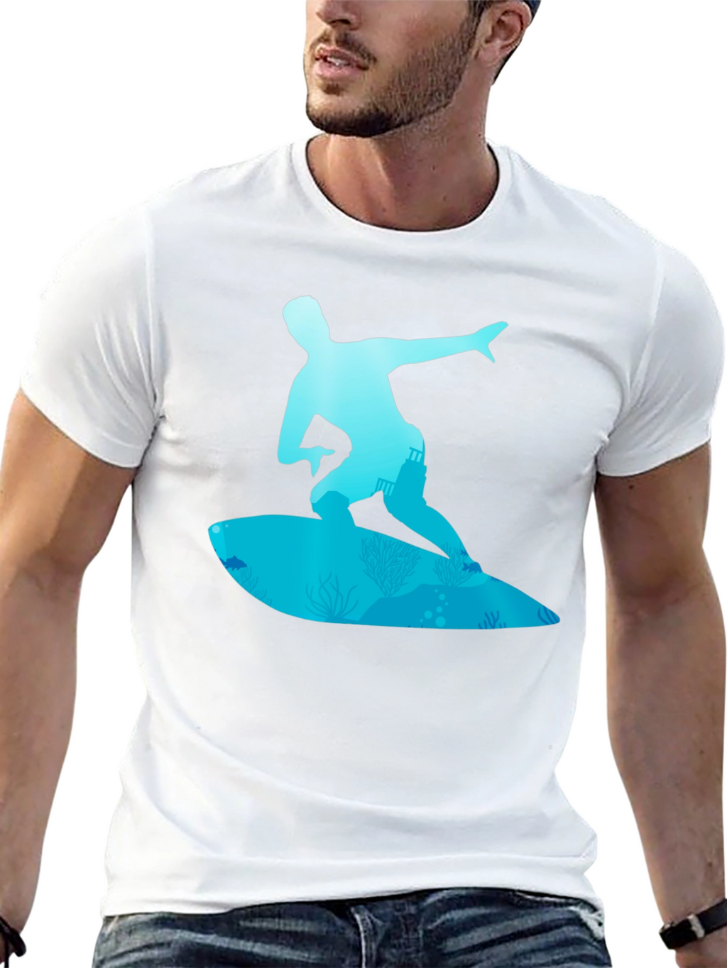 Surfer Graphic Tee - Ride the Wave in Style