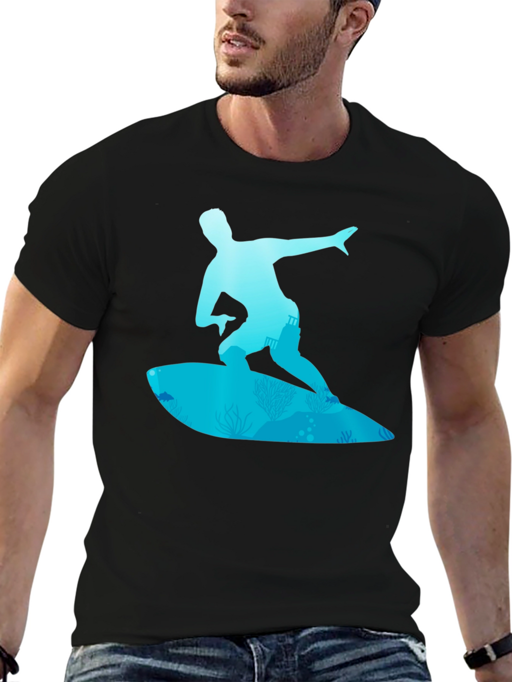 Surfer Graphic Tee - Ride the Wave in Style