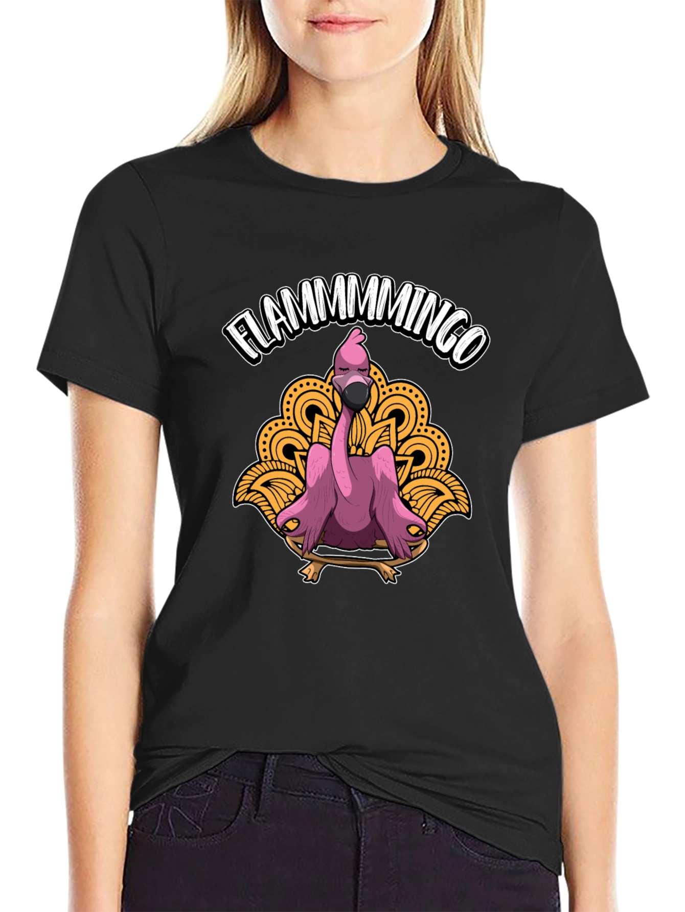 Flamingo Graphic Tee - Funny Animal T-Shirt