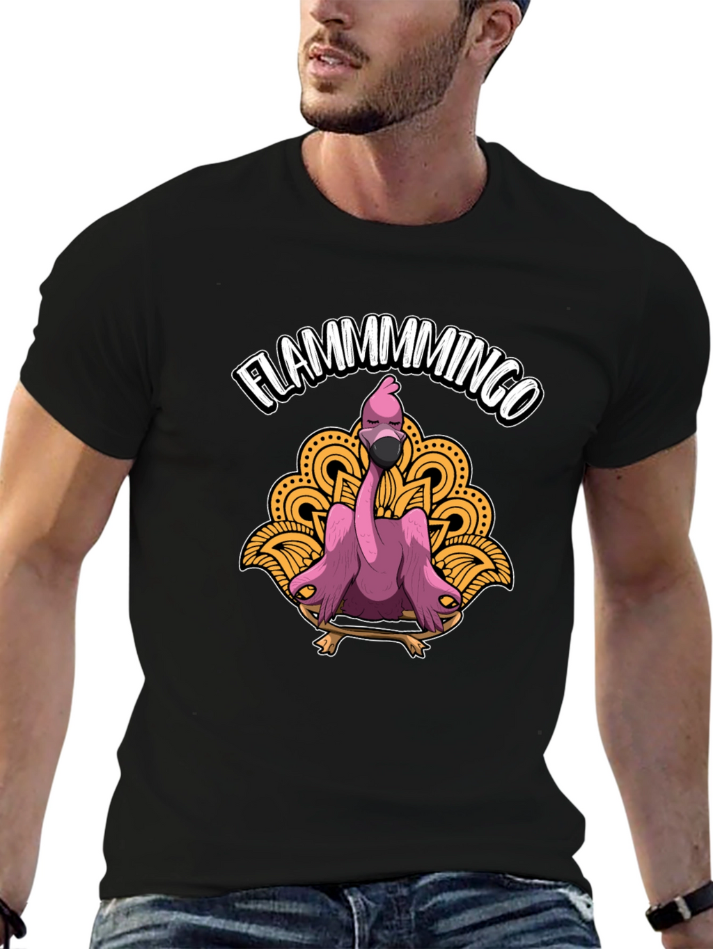 Flamingo Graphic Tee - Funny Animal T-Shirt