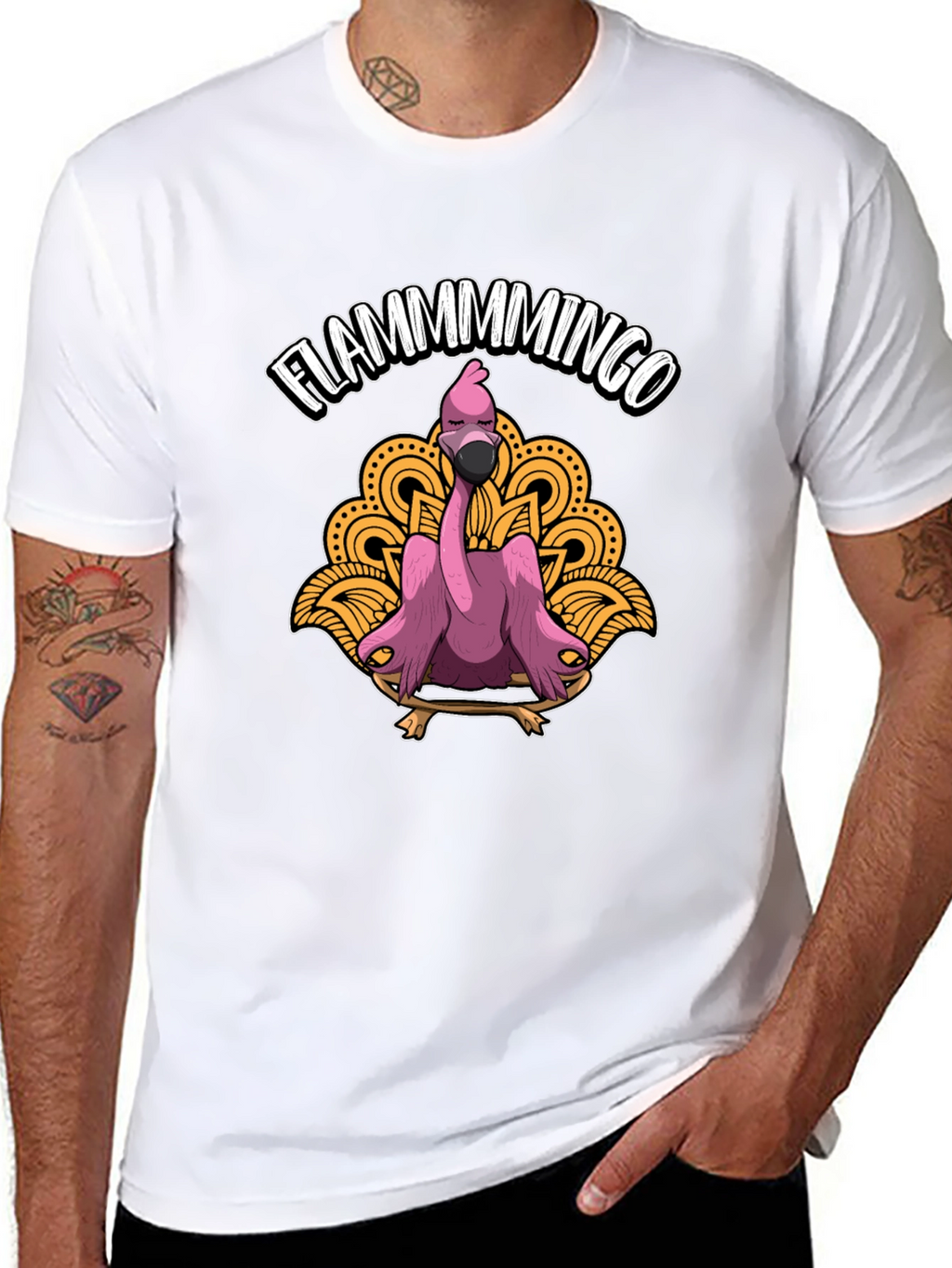 Flamingo Graphic Tee - Funny Animal T-Shirt