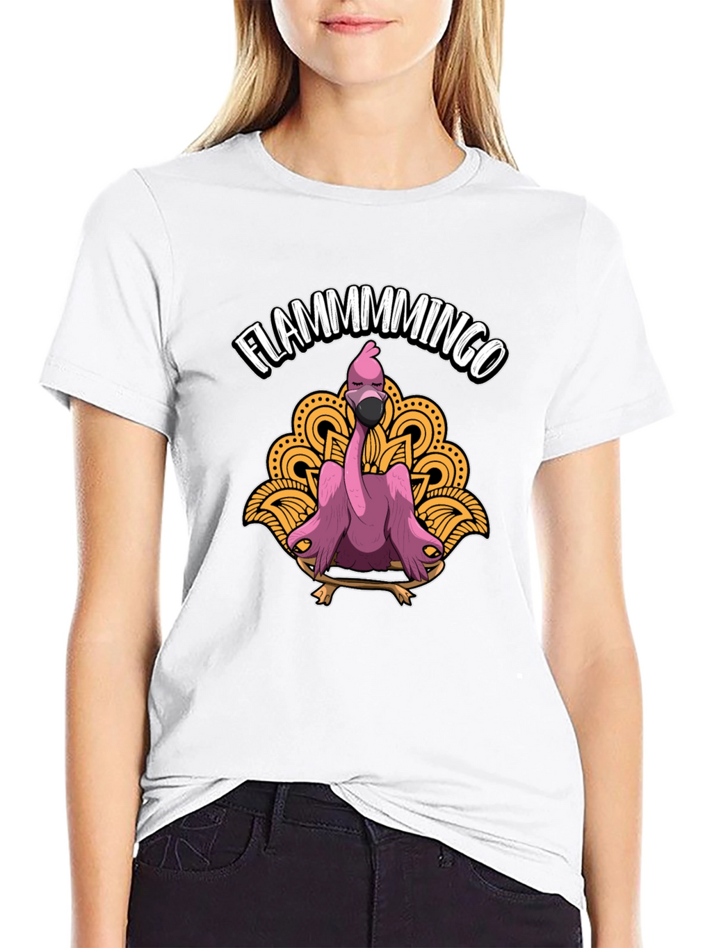 Flamingo Graphic Tee - Funny Animal T-Shirt