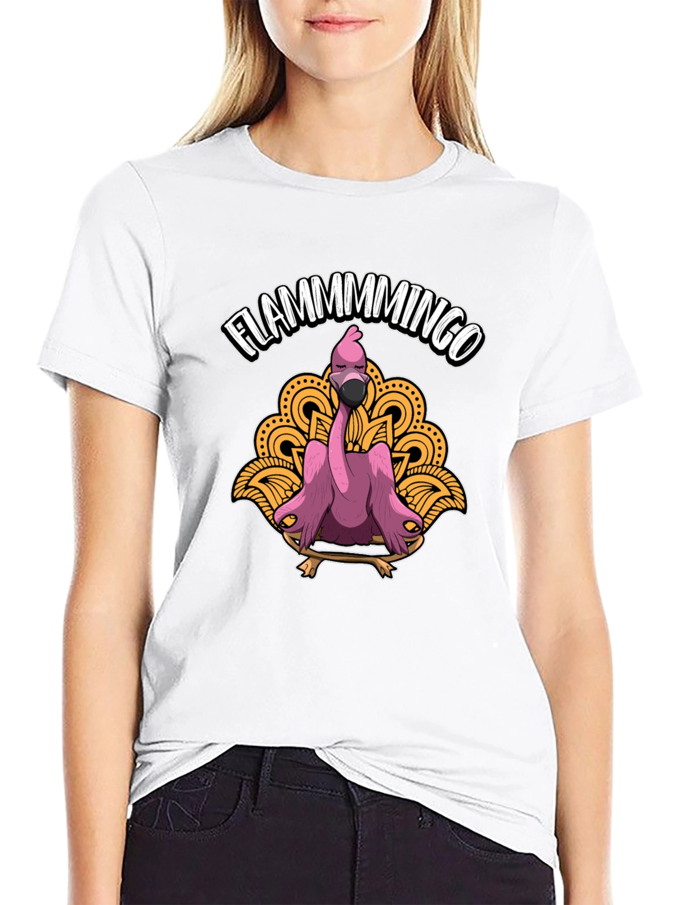 Flamingo Graphic Tee - Funny Animal T-Shirt