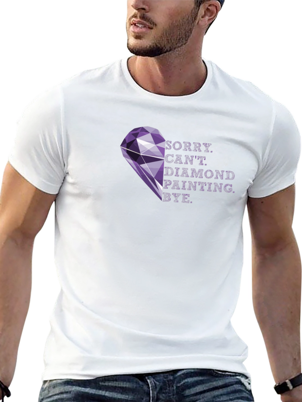 Diamond Painting T-Shirt - Sorry Cant. Bye!