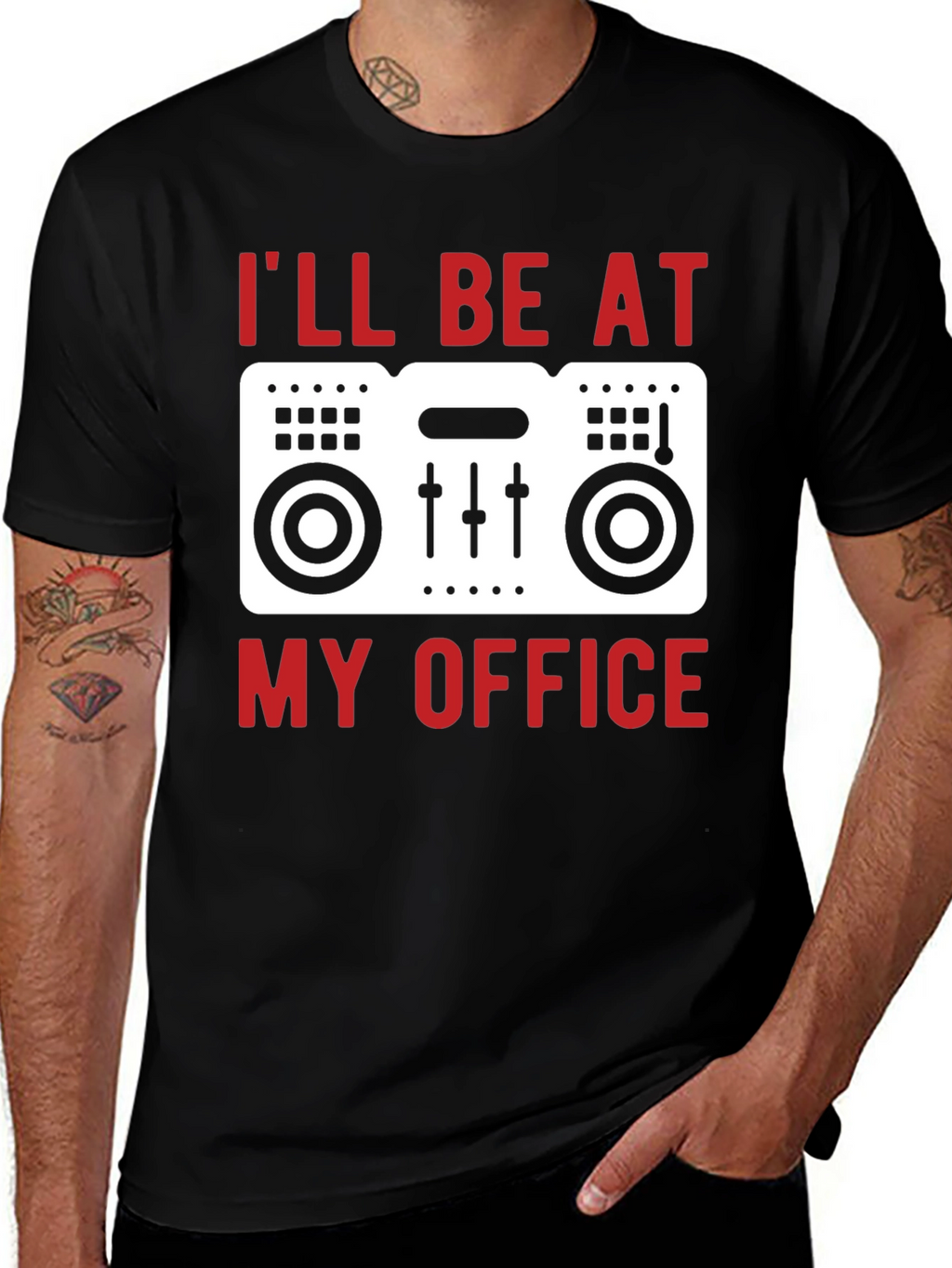 DJs Office T-Shirt - Music Mixer Tee