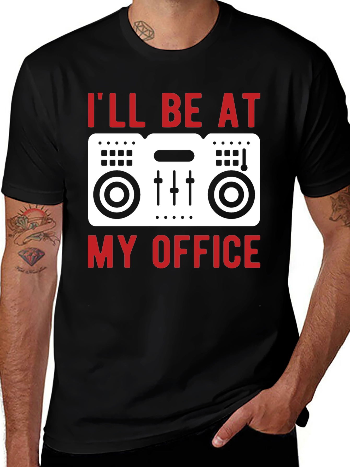 DJs Office T-Shirt - Music Mixer Tee