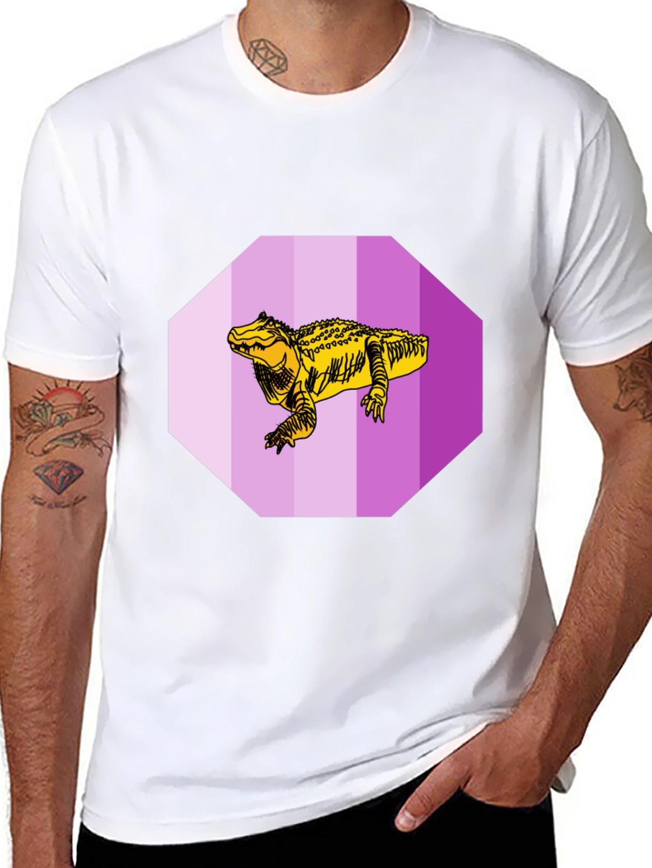 Crocodile Graphic Tee - Unique Design