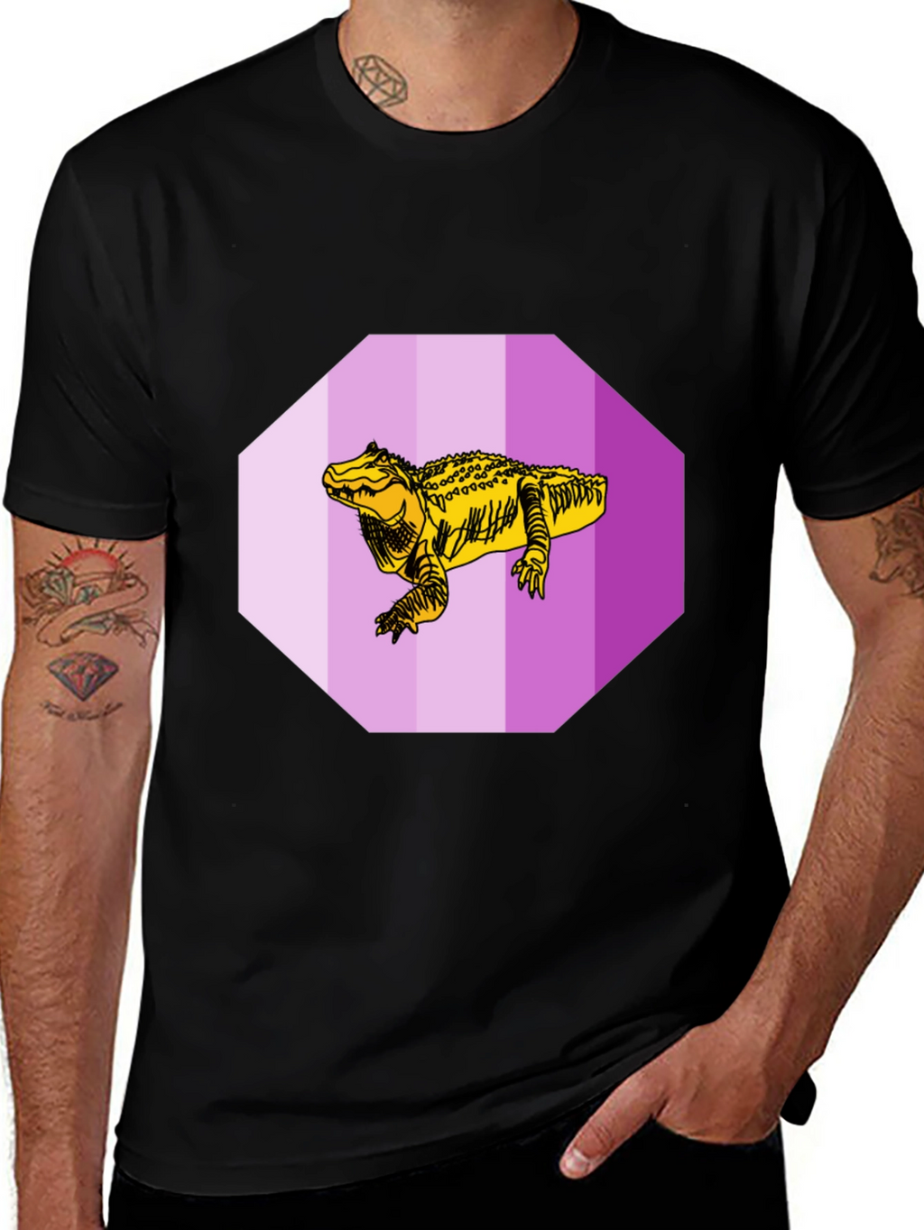 Crocodile Graphic Tee - Unique Design