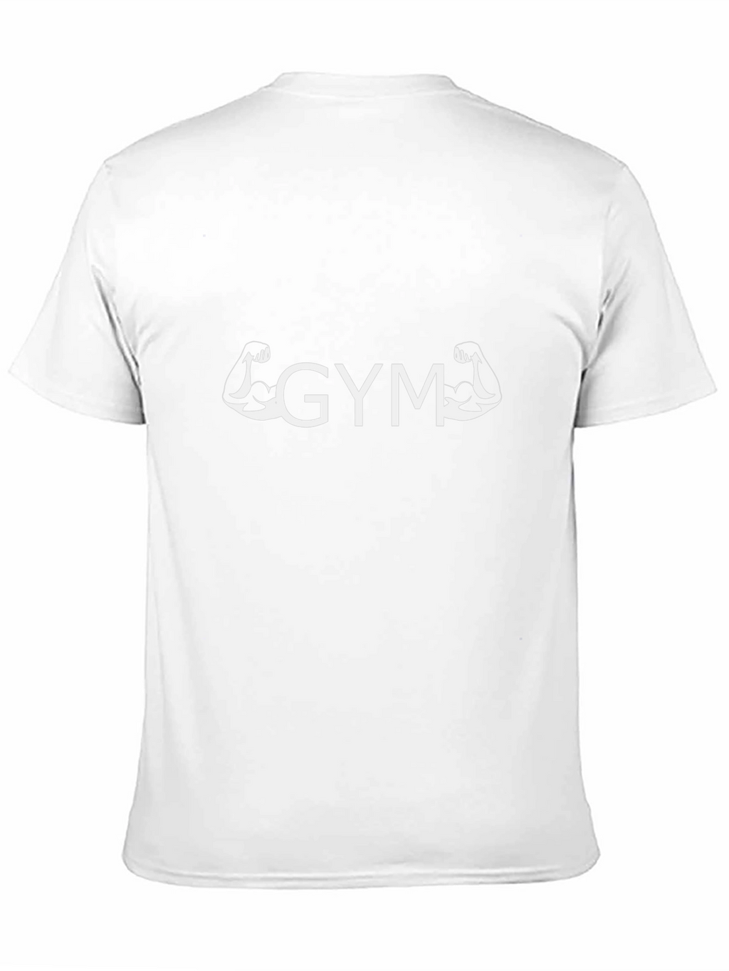 Gym Muscle Tee - Black Cotton Fitness Shirt