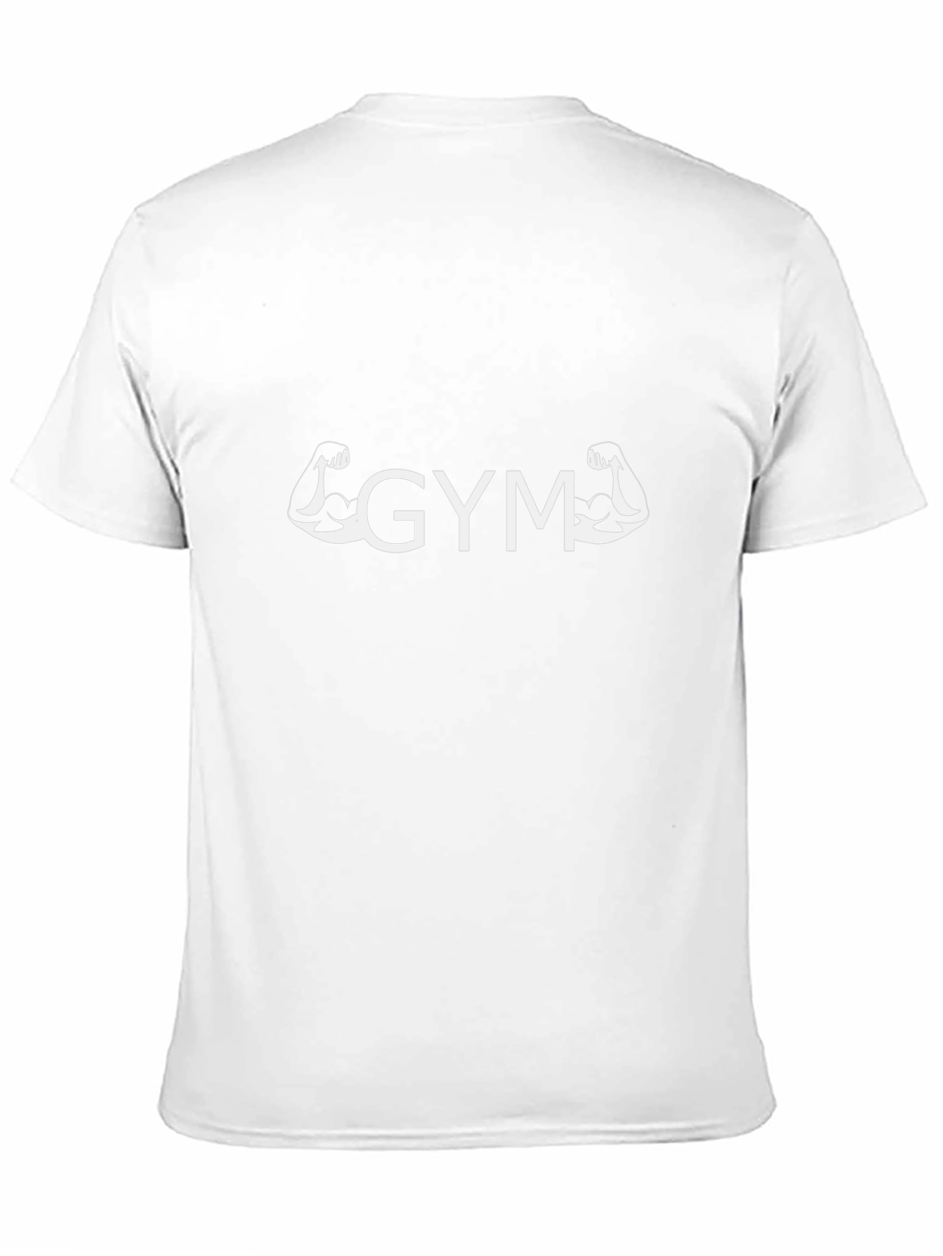 Gym Muscle Tee - Black Cotton Fitness Shirt