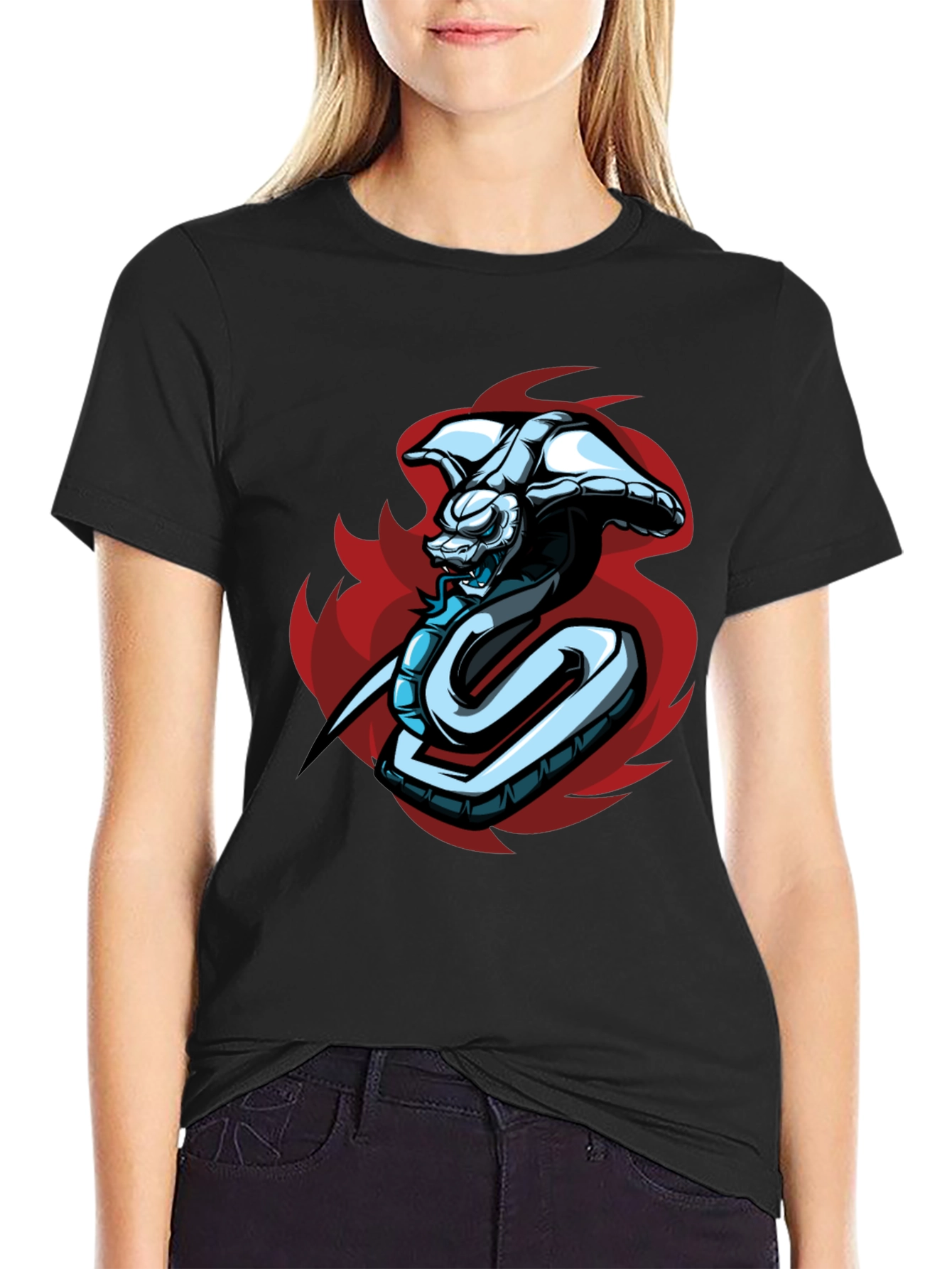 Cobra Graphic T-Shirt - Mens Black Tee