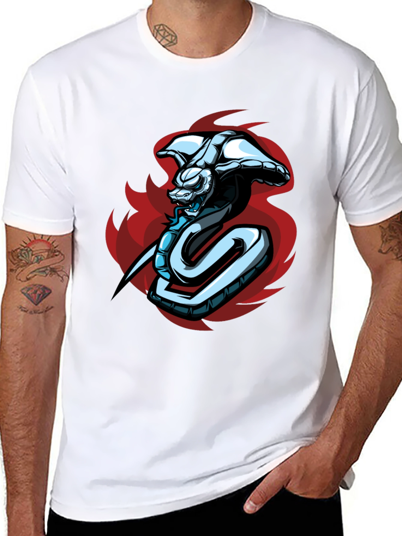 Cobra Graphic T-Shirt - Mens Black Tee
