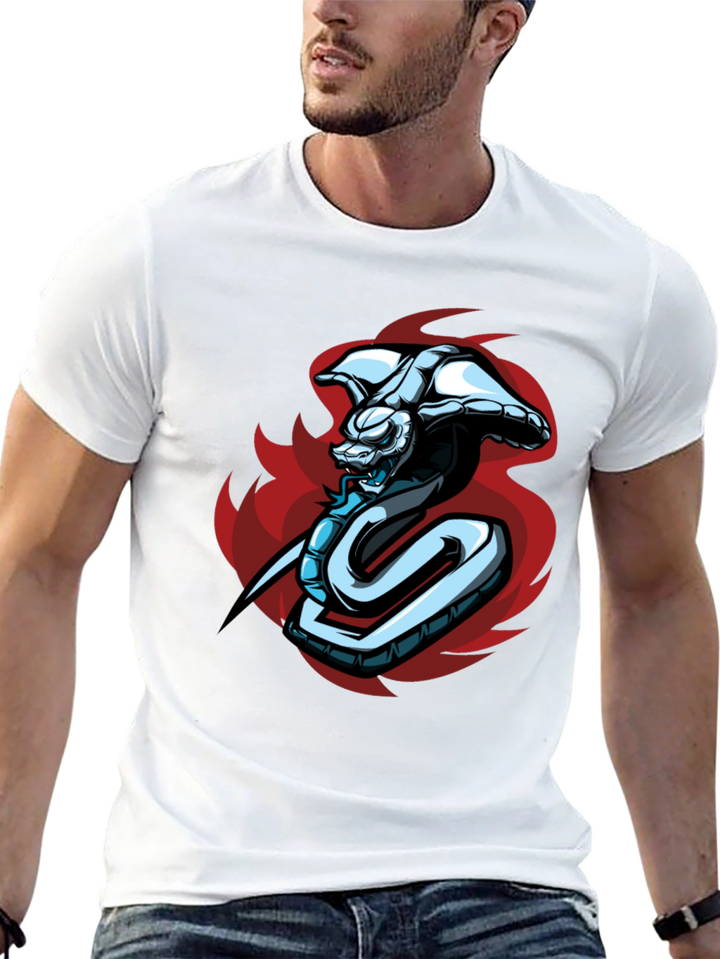 Cobra Graphic T-Shirt - Mens Black Tee