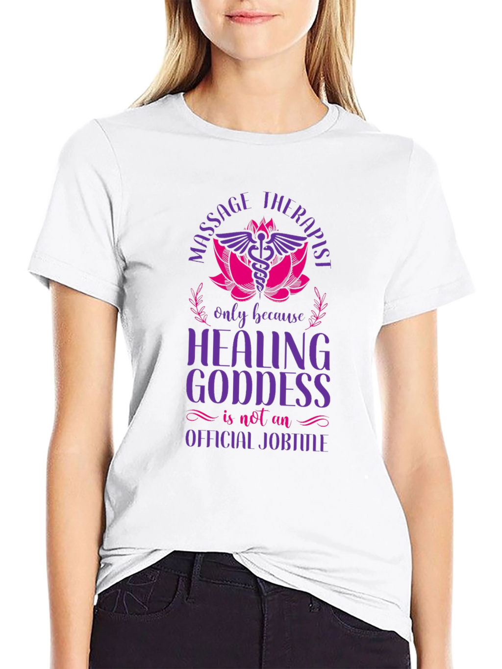 Massage Therapist Healing Goddess Graphic T-Shirt