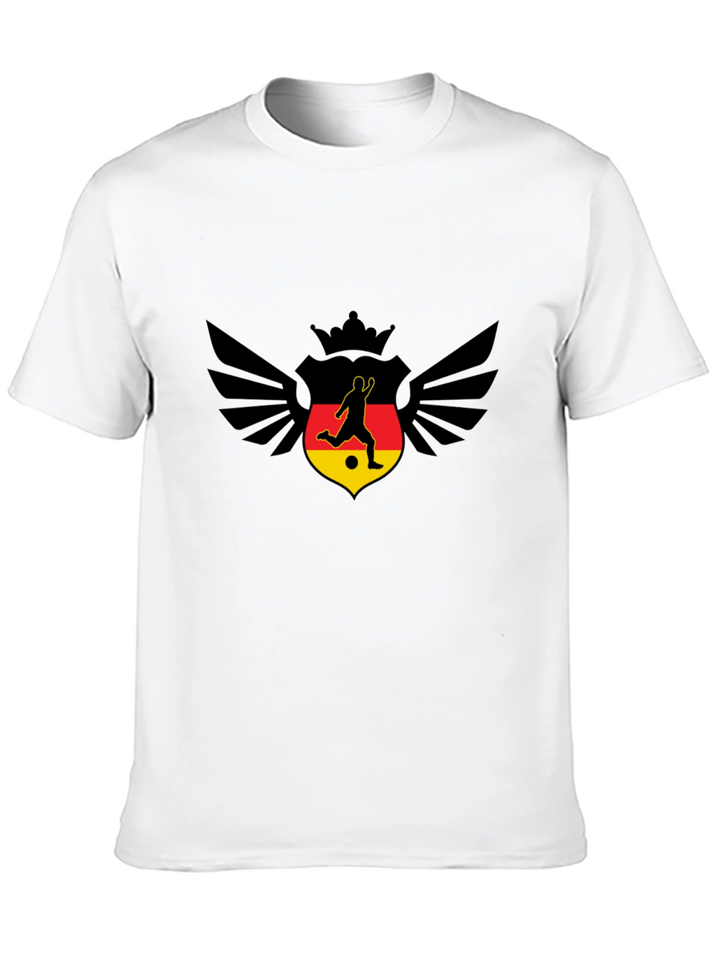 Germany Soccer T-Shirt - Winged Crown Design