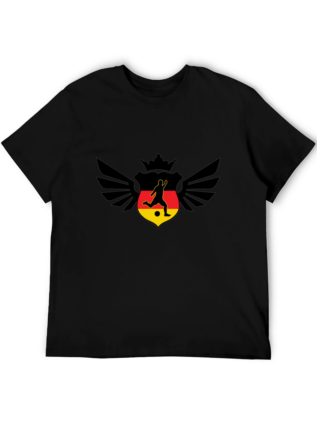 Germany Soccer T-Shirt - Winged Crown Design
