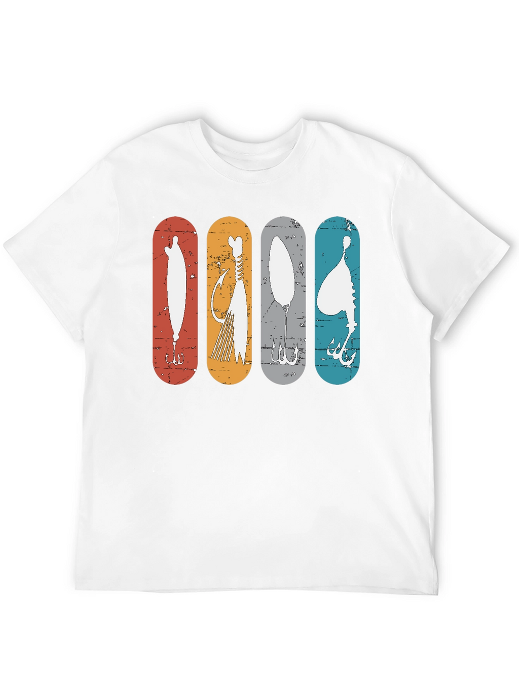 Retro Fishing Lures Graphic Tee