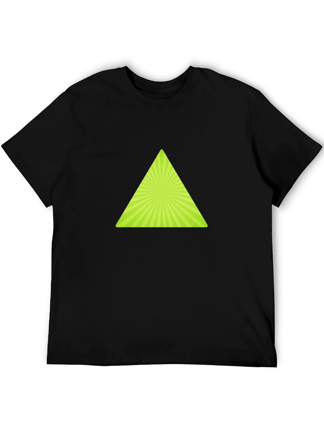 Geometric Triangle Graphic T-Shirt - Trendy Casual Wear