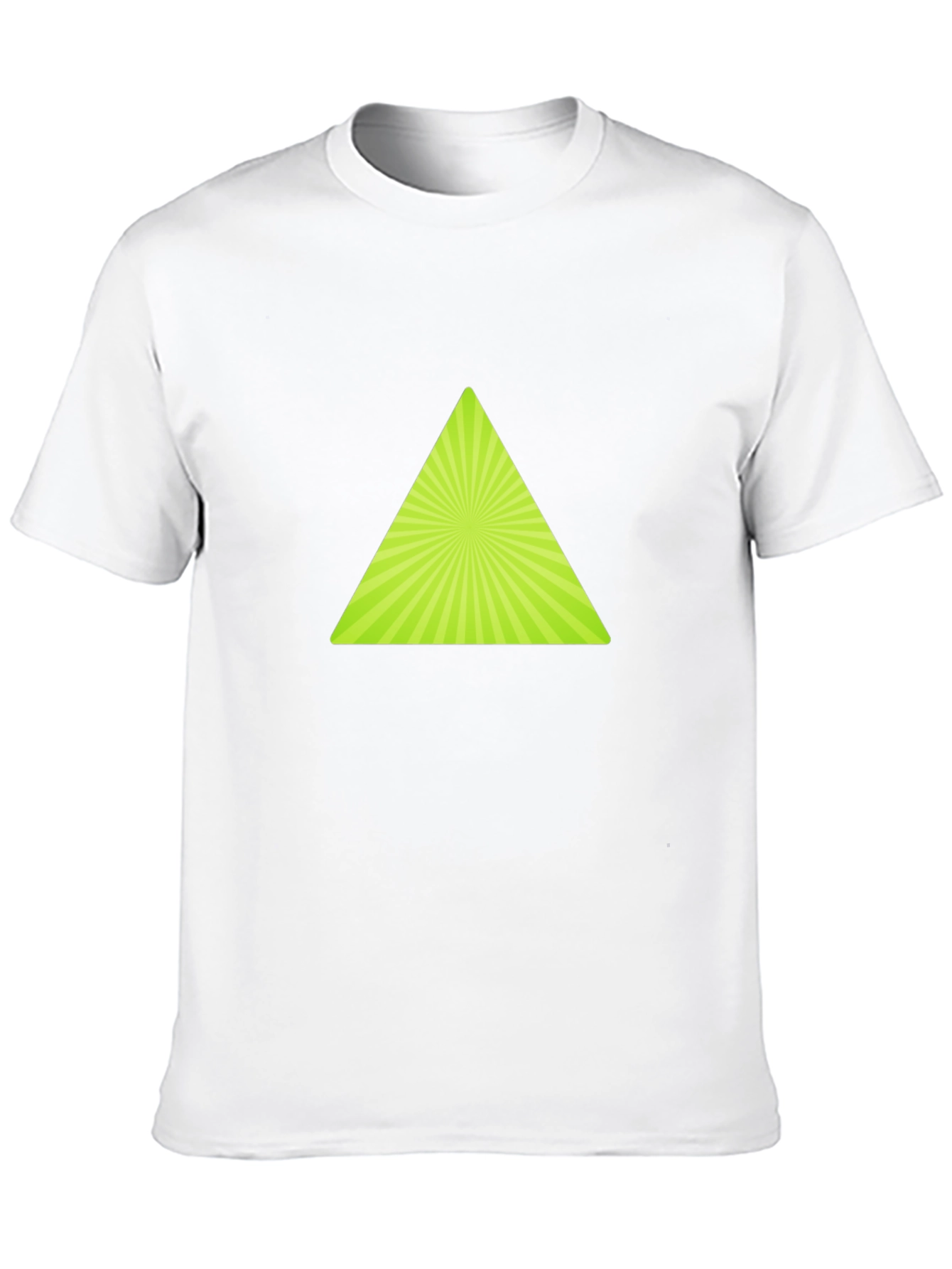 Geometric Triangle Graphic T-Shirt - Trendy Casual Wear