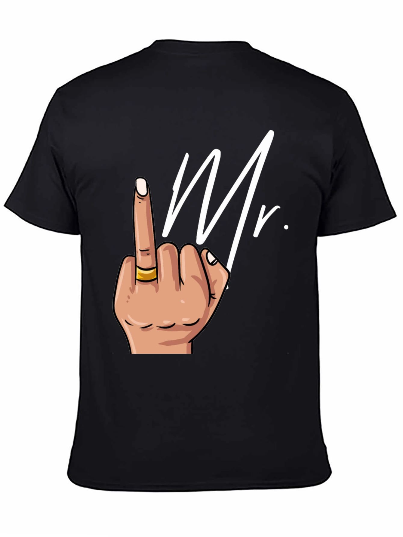 Mr. Middle Finger Graphic Tee - Edgy Humor T-Shirt