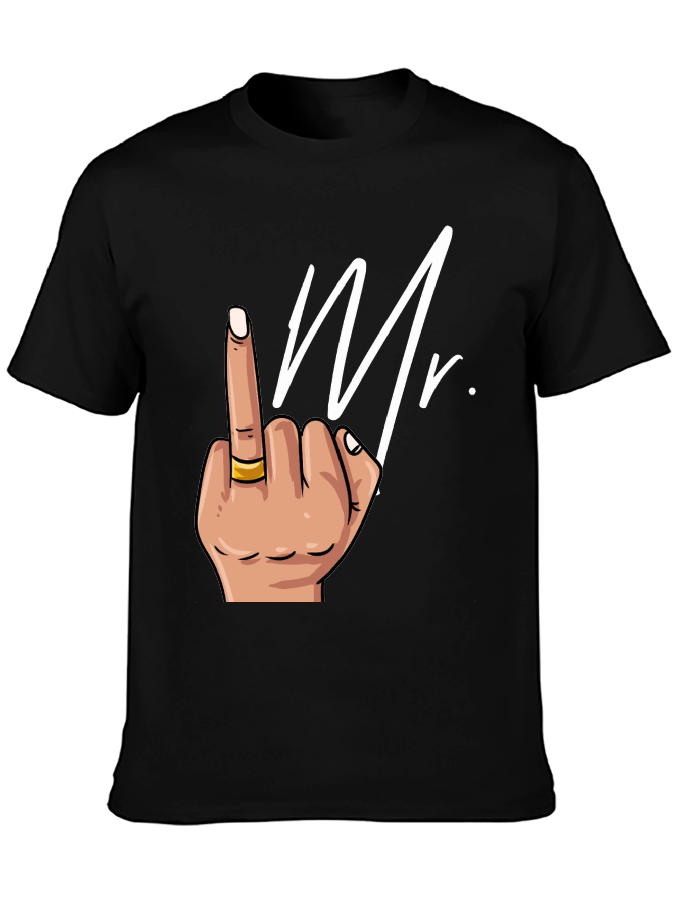 Mr. Middle Finger Graphic Tee - Edgy Humor T-Shirt