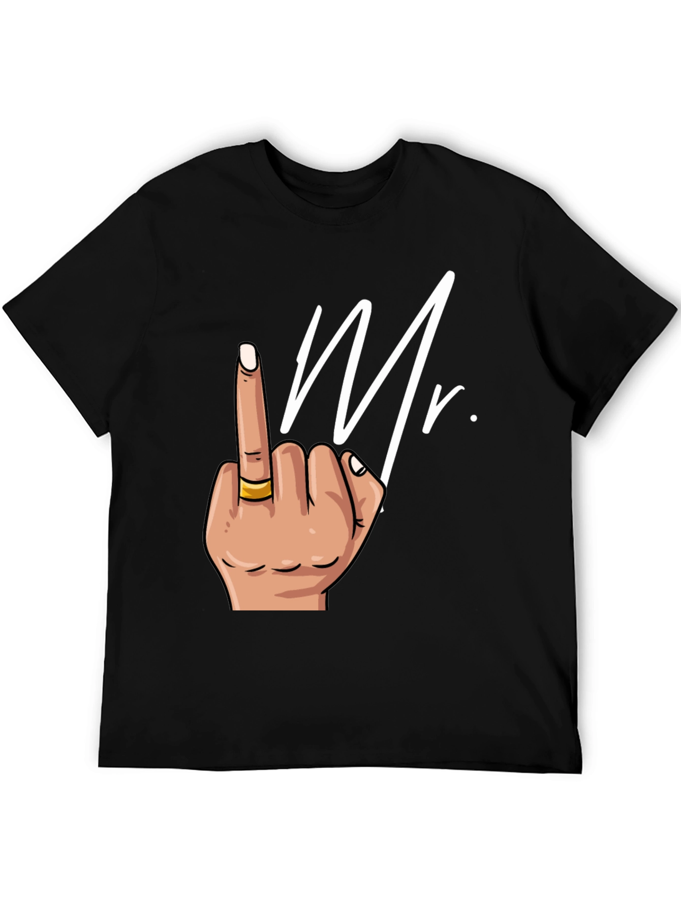 Mr. Middle Finger Graphic Tee - Edgy Humor T-Shirt