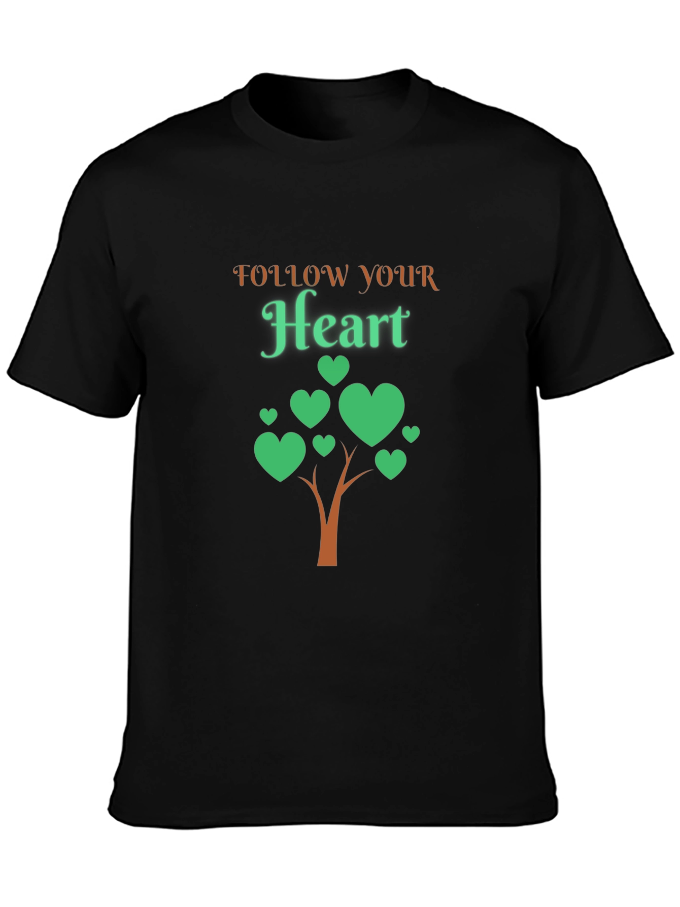Follow Your Heart Tee - Tree of Hearts Graphic T-Shirt