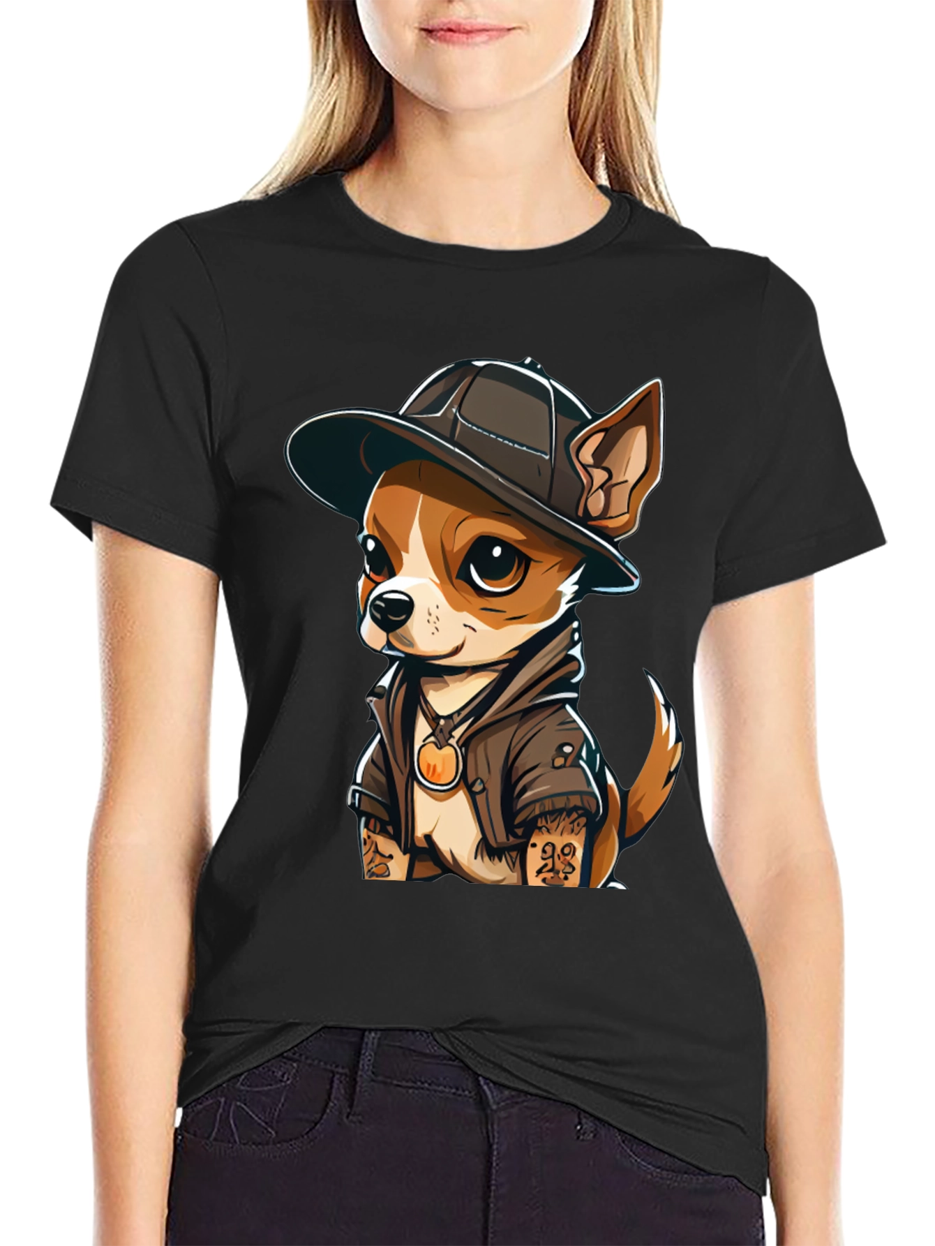 Cool Chihuahua Graphic T-Shirt