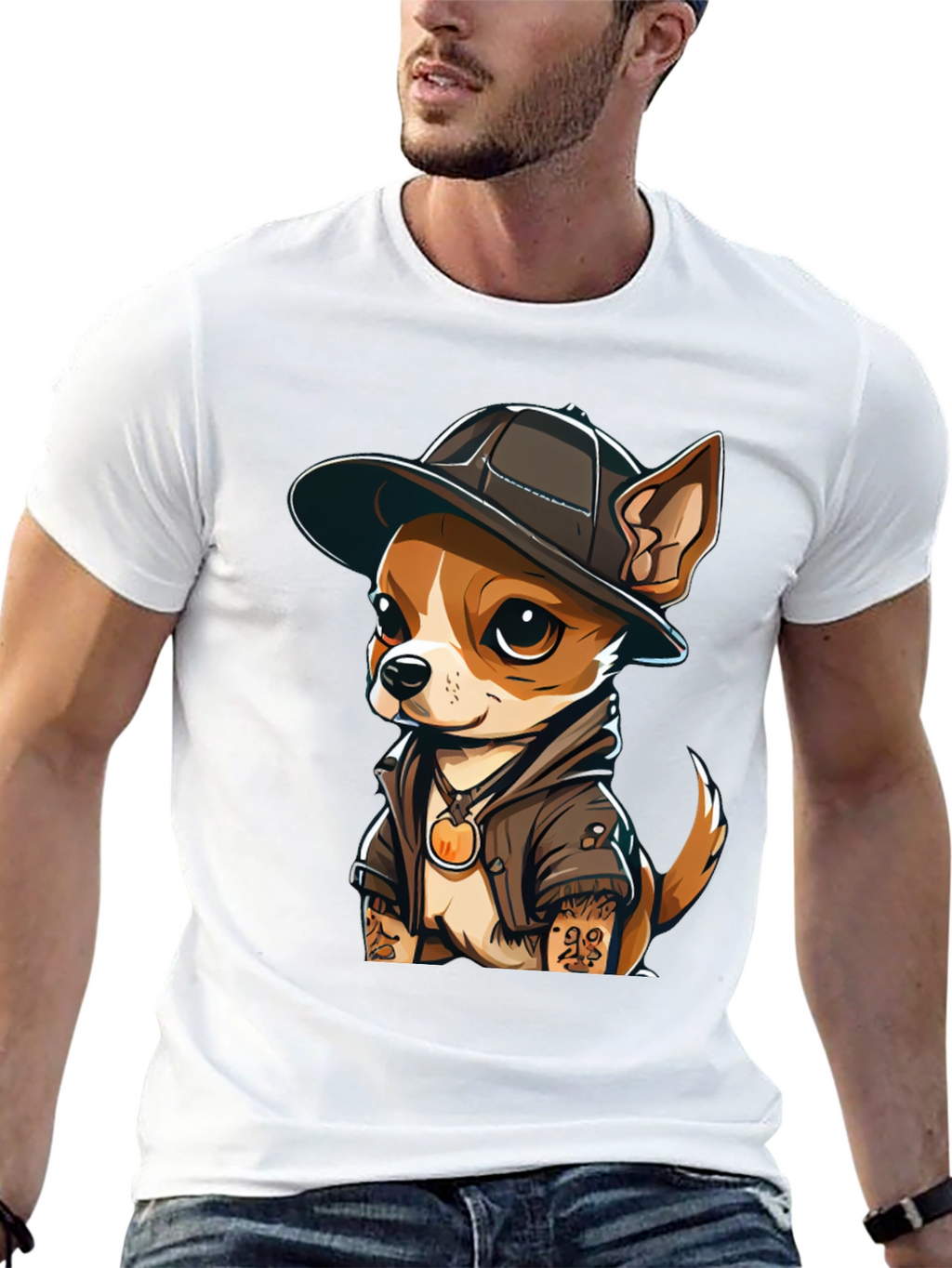 Cool Chihuahua Graphic T-Shirt